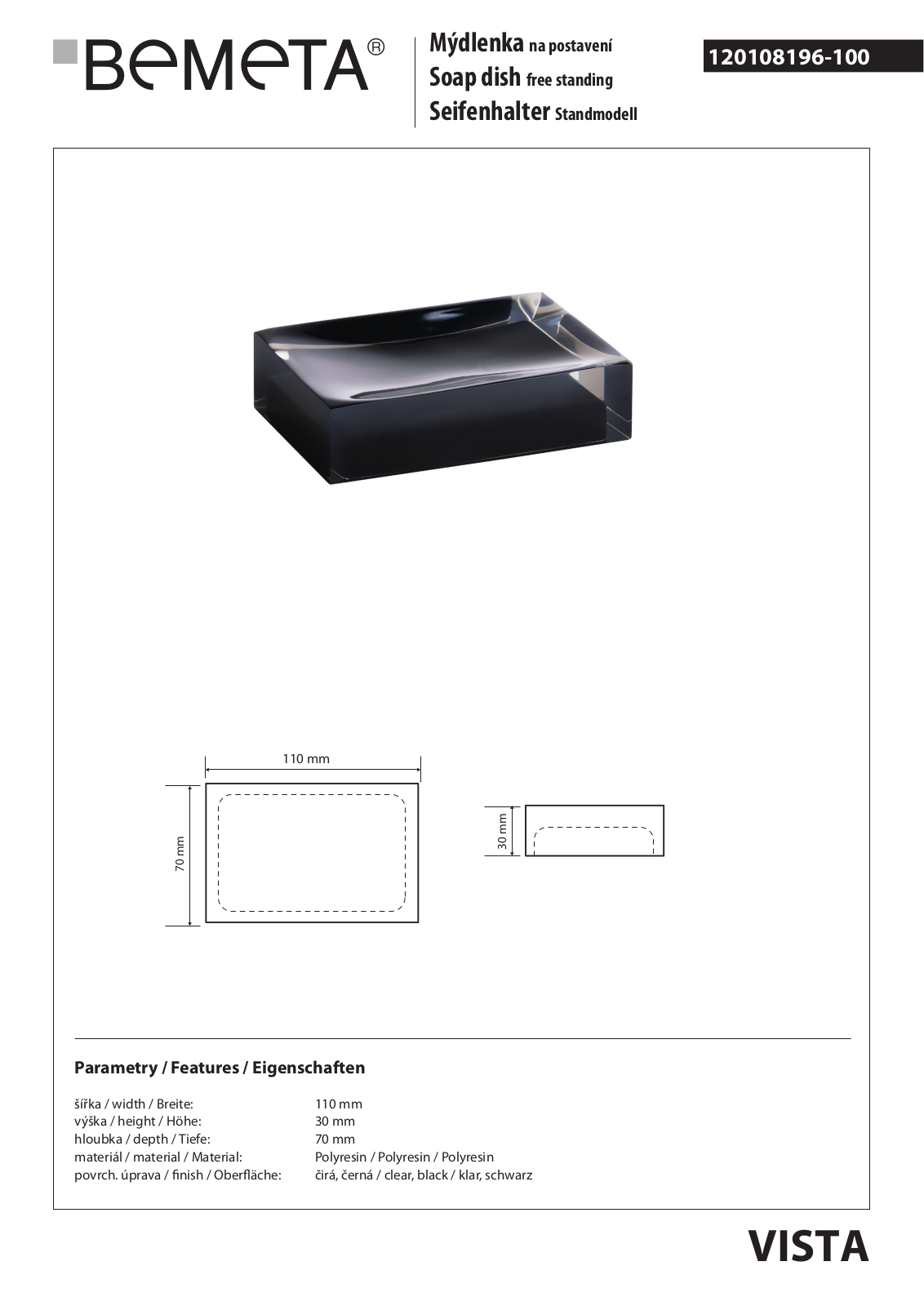 Bemeta Vista 120108196-100 User guide