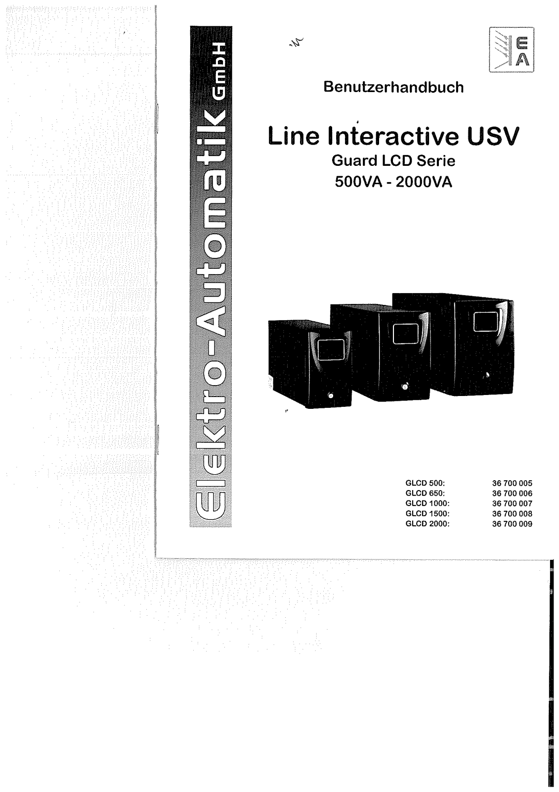 Elektro-Automatik GLCD650AP, GLCD1000AP, GLCD1500AP, GLCD2000AP User guide