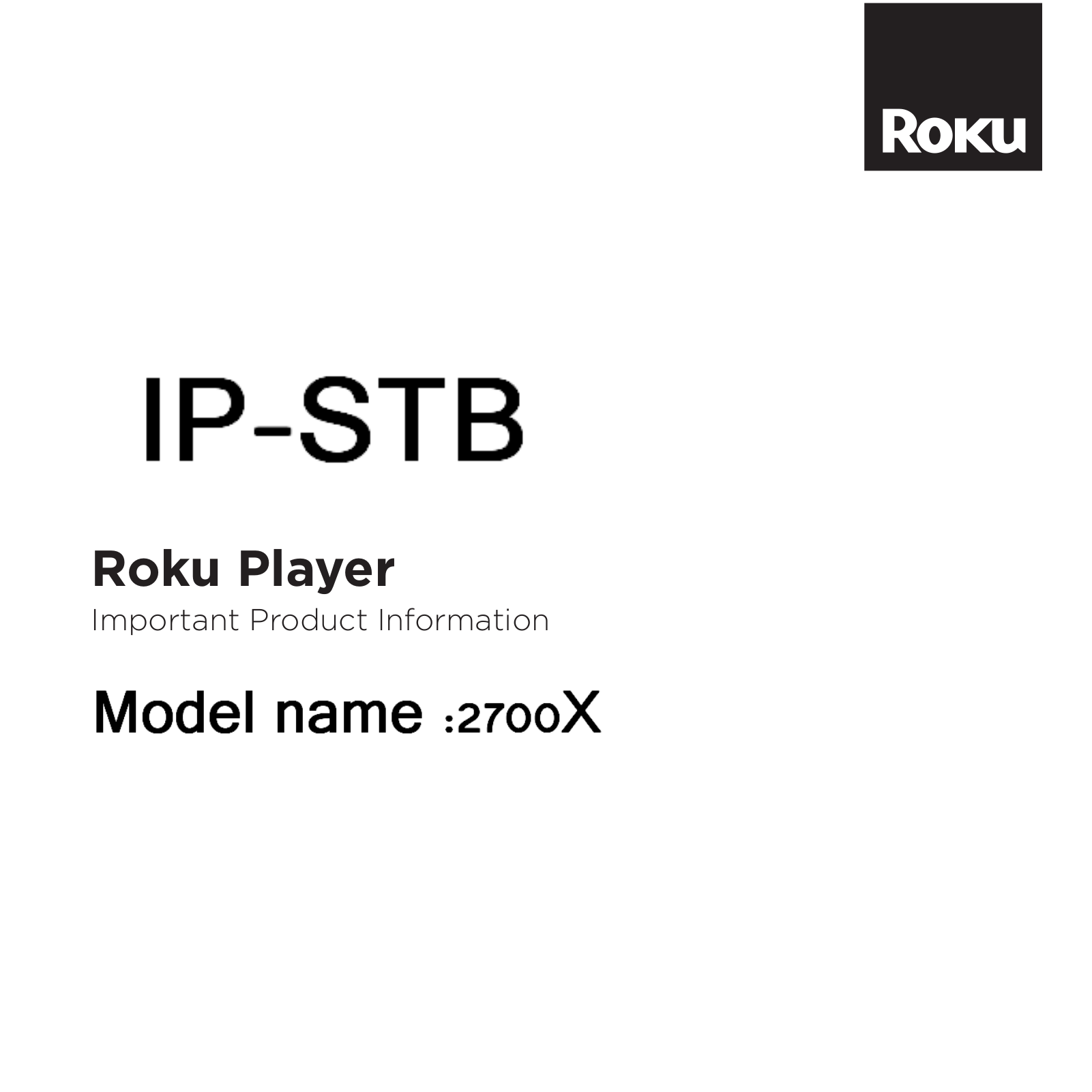 Roku R1007 User Manual