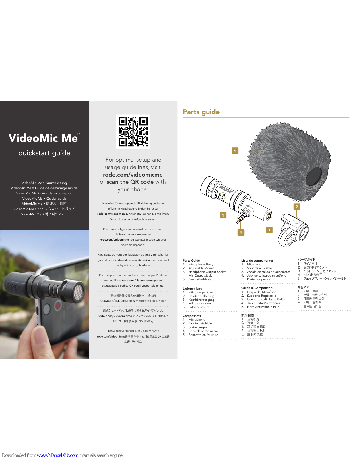 RODE Microphones VideoMic Me Quick Start Manual