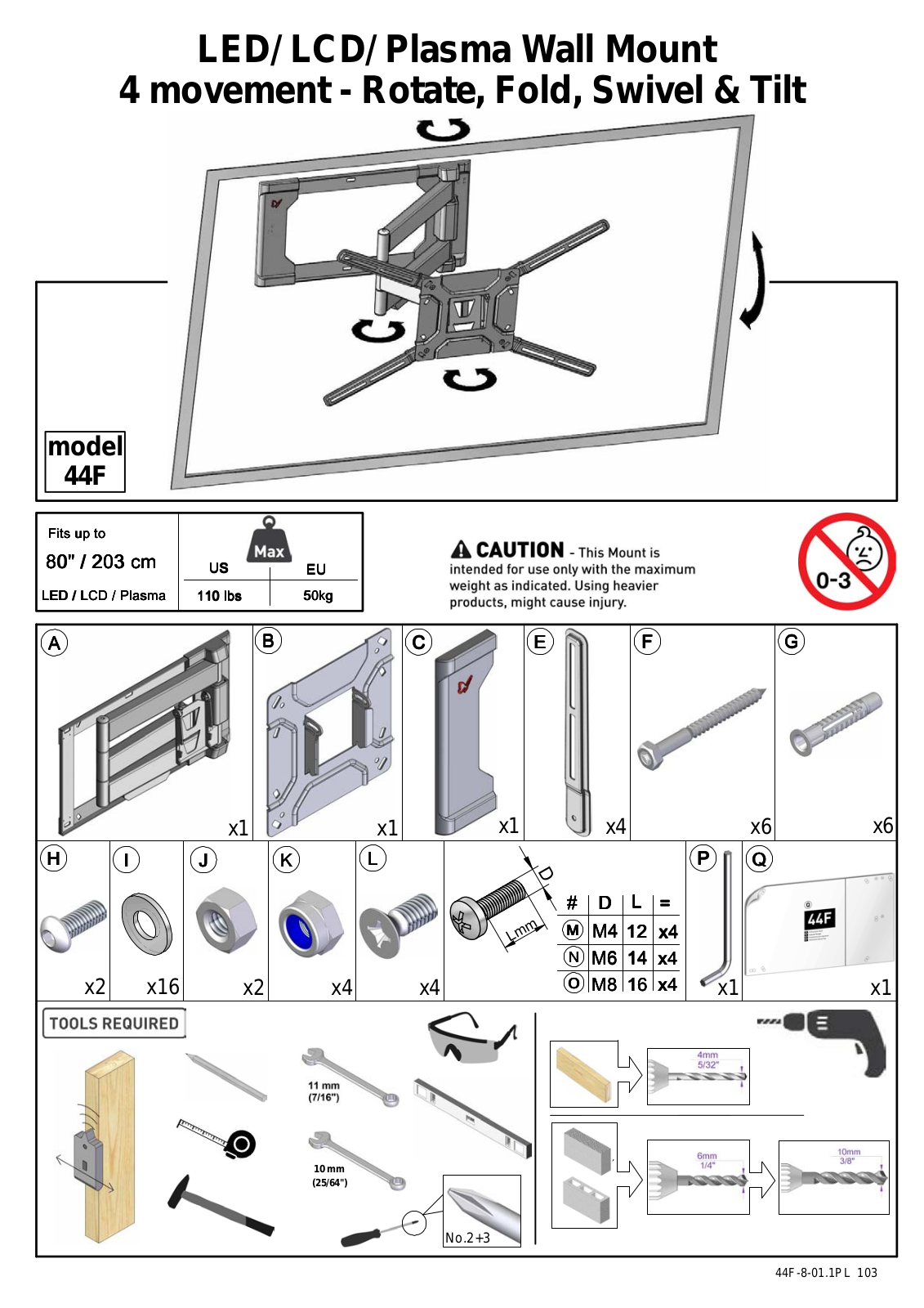 Barkan 44F User Manual