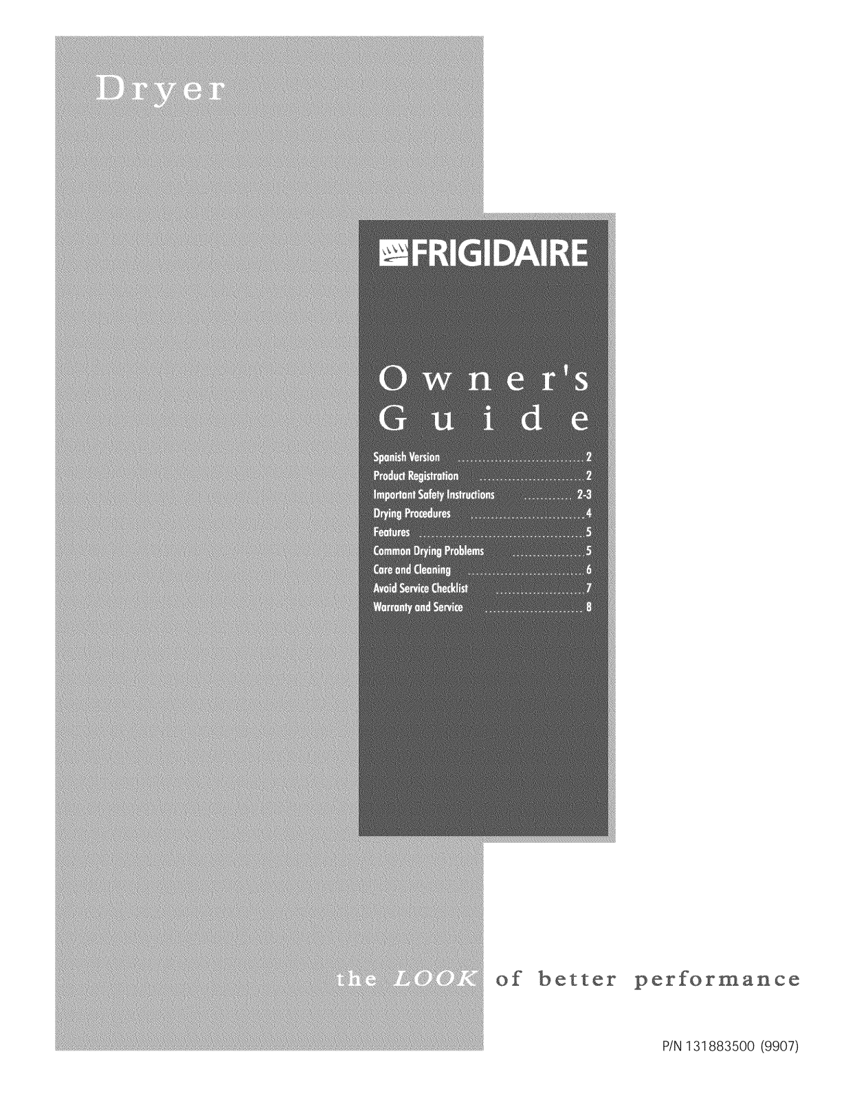 Frigidaire FER111AS0 Owner’s Manual