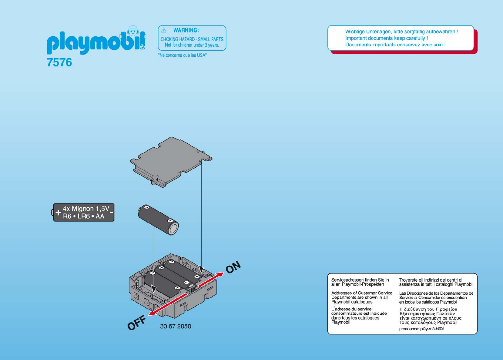 Playmobil 7576 Instructions