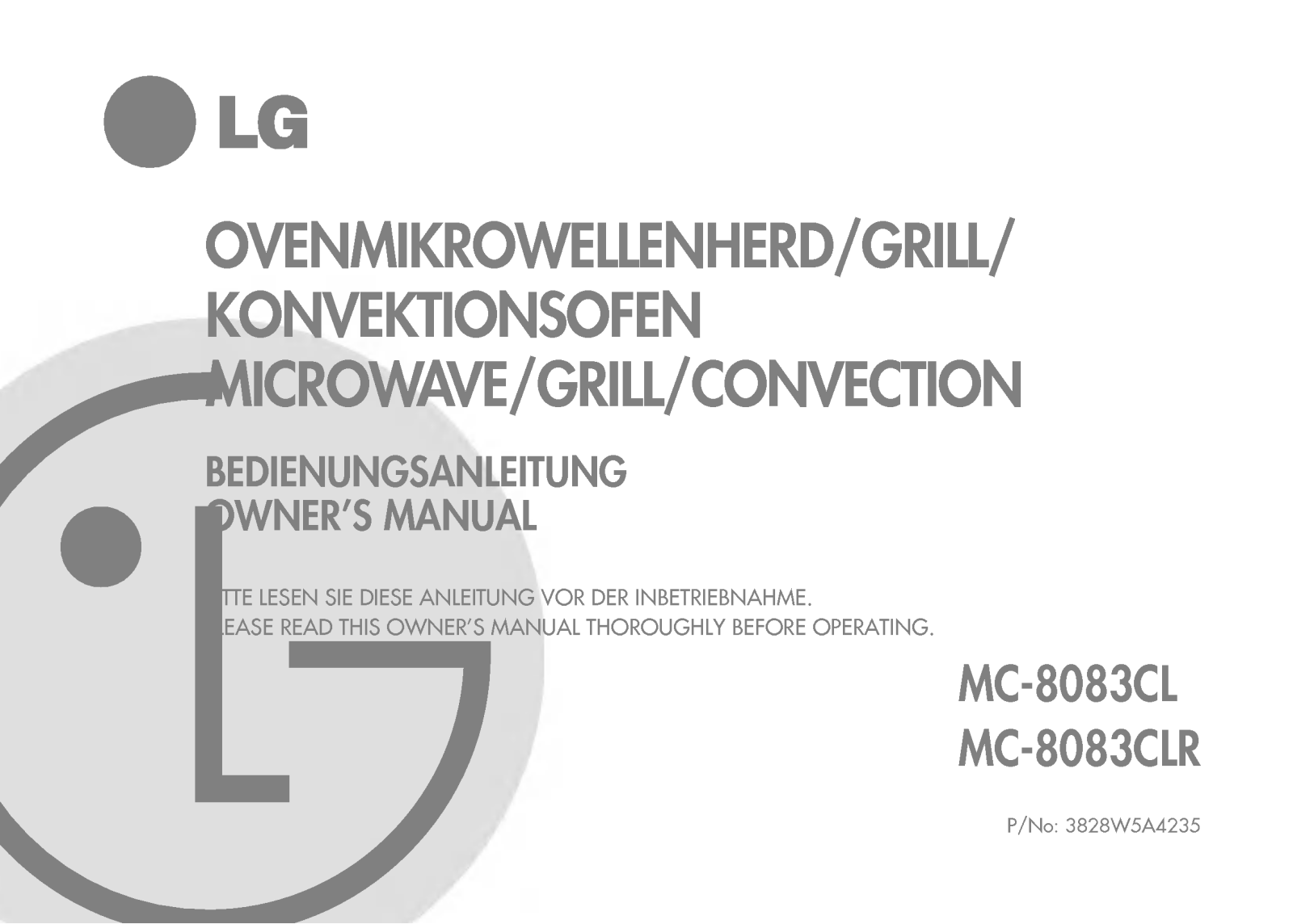 LG MC-8084CL User Guide