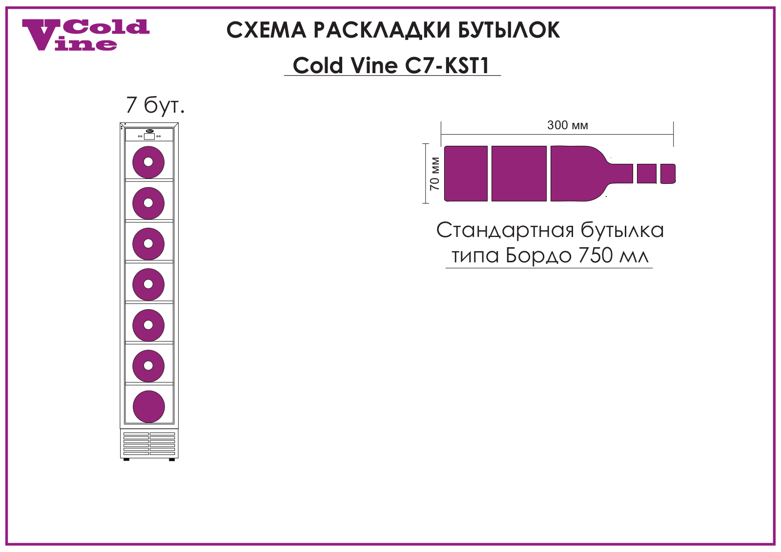 Cold Vine C7-KST1 BOTTLE LAYOUT