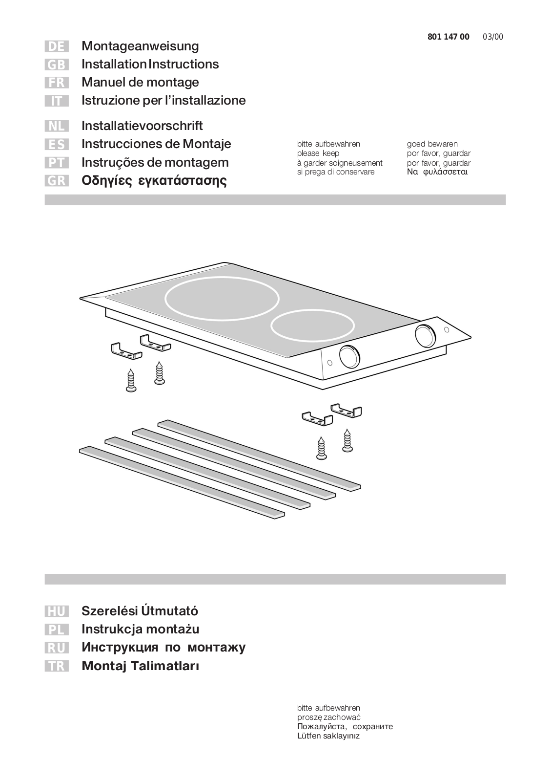 Smeg NKT335EEC, ET52250EC User Manual