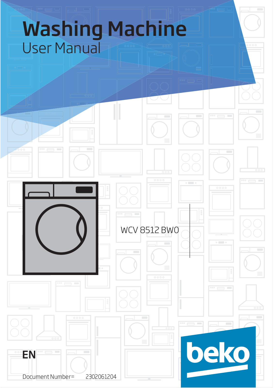 Beko WCV8512BW0 User manual