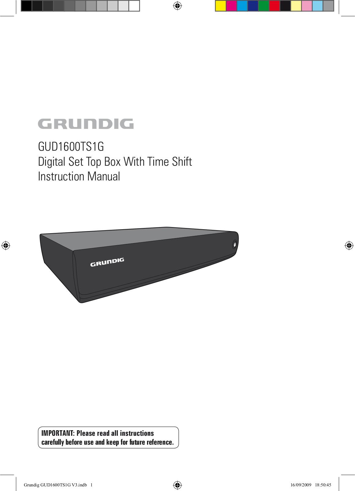 Grundig GUD1600TS1G User Manual