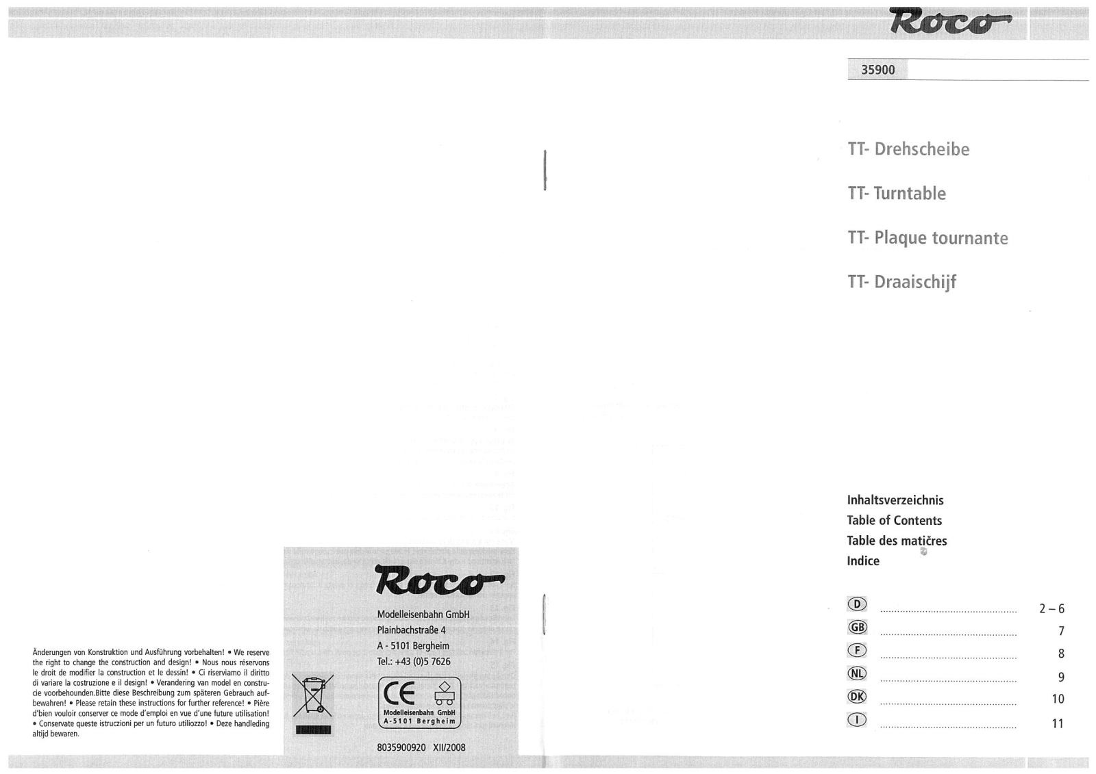 Roco 35900 User guide