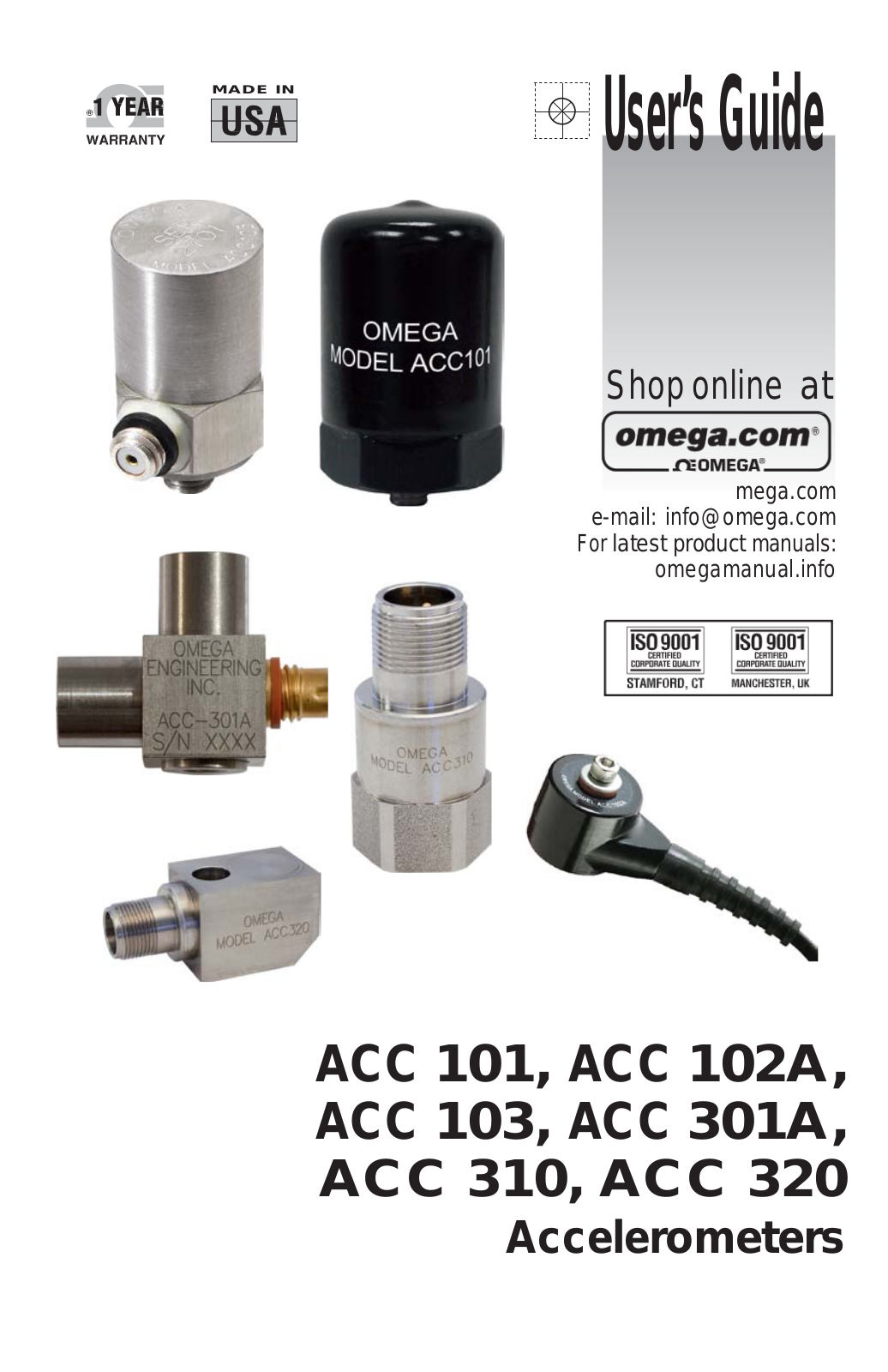 Omega Products ACC 101 Installation  Manual