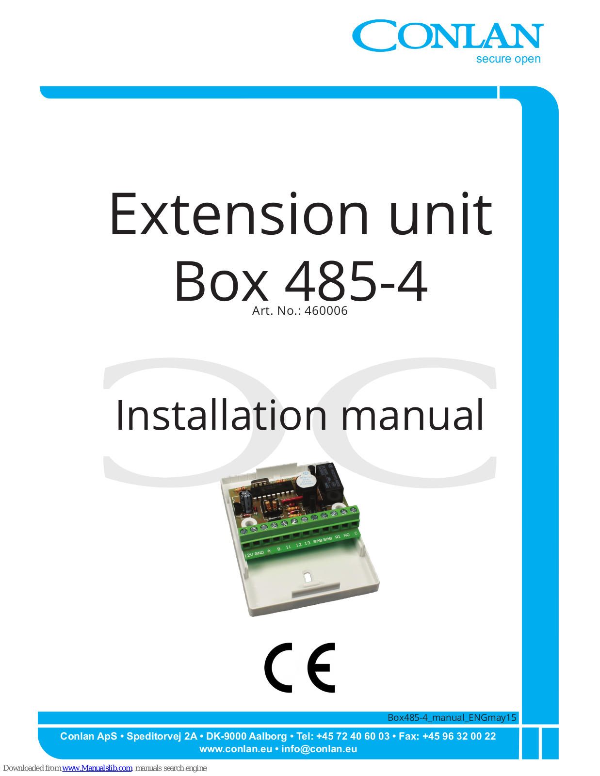 Conlan Box 485-4 Installation Manual - ManualMachine.com