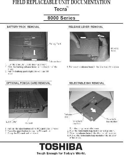 Toshiba tecra 8000 Service Manual
