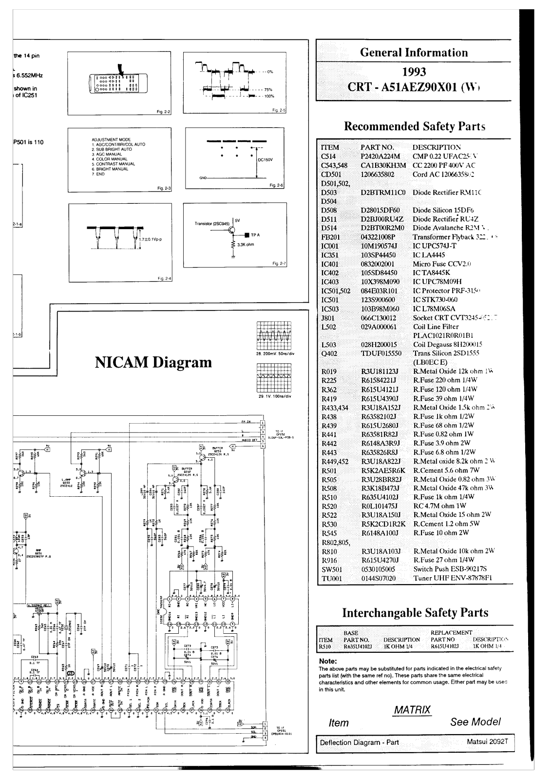 Matsui 2199N Schematic