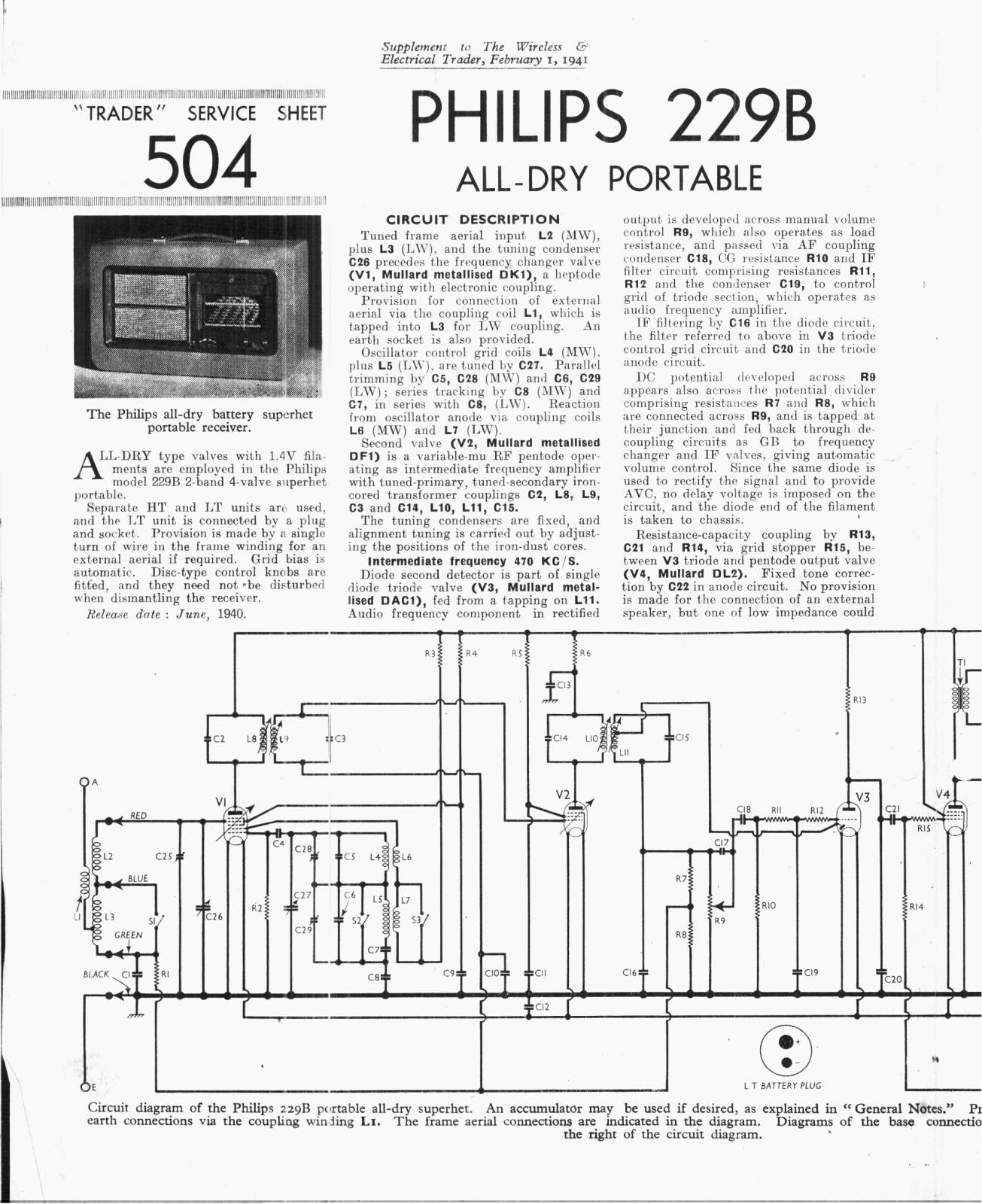 Philips 229-B Service Manual