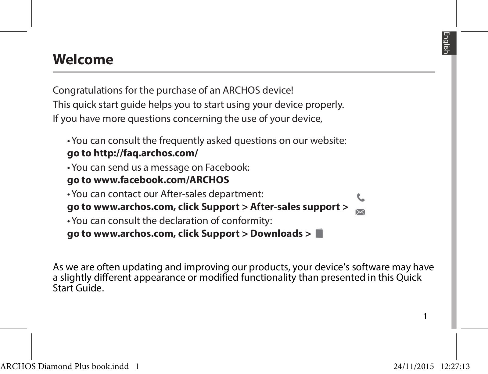 ARCHOS Diamond Plus Manuel de mise en route