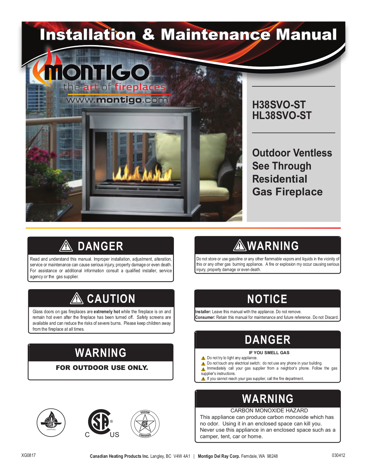 Montigo H38SVO-ST User Manual