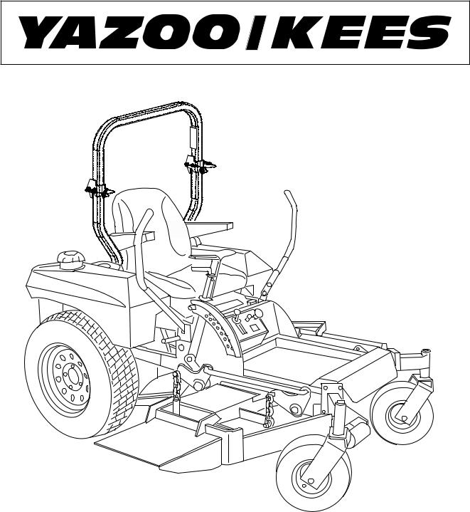 Yazoo/Kees ZMKH52252, ZMKH61252, ZMKW48172, ZMKW52212, ZMKW48192 User Manual