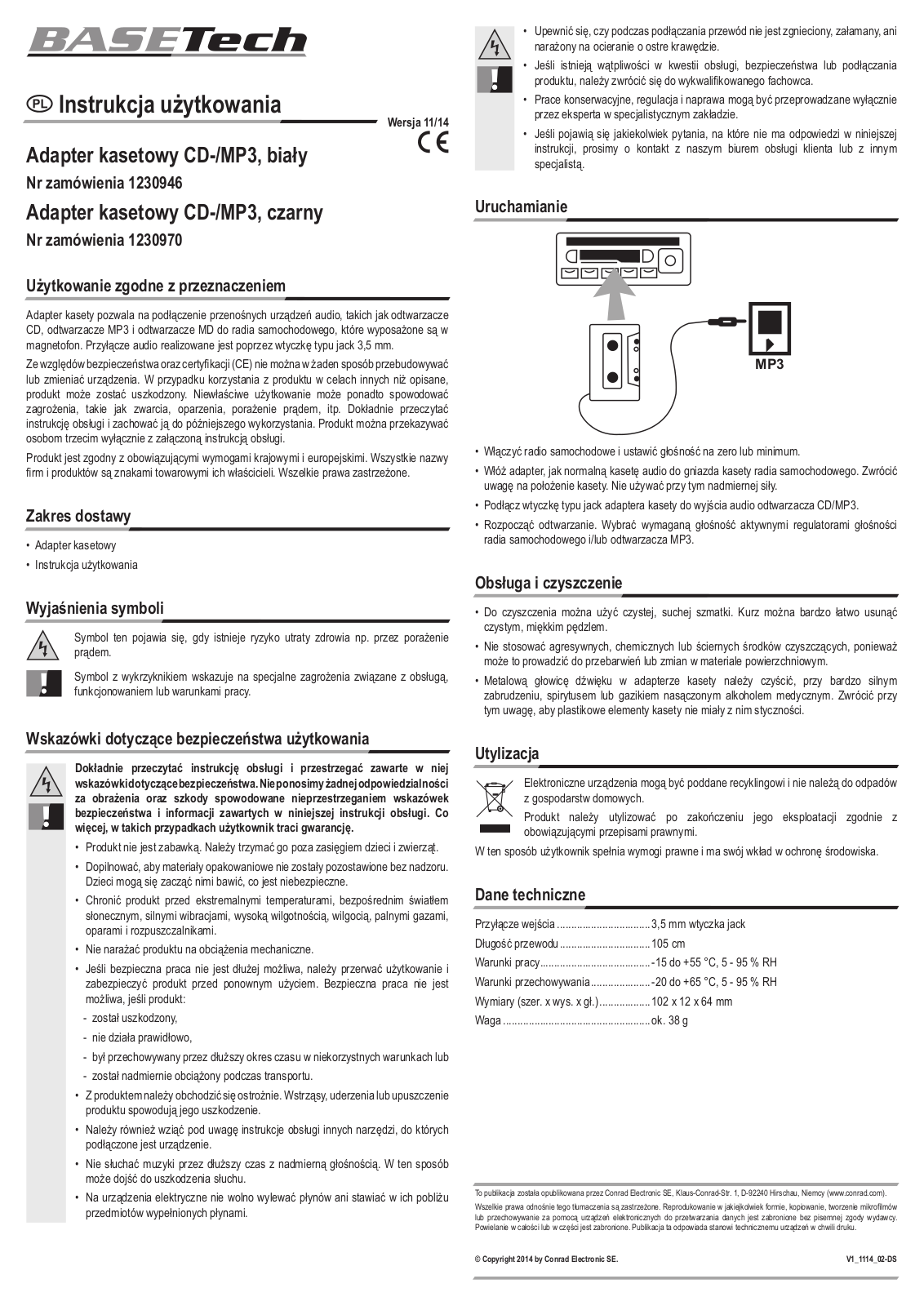 Basetech 1230946, BT-1230970 User guide