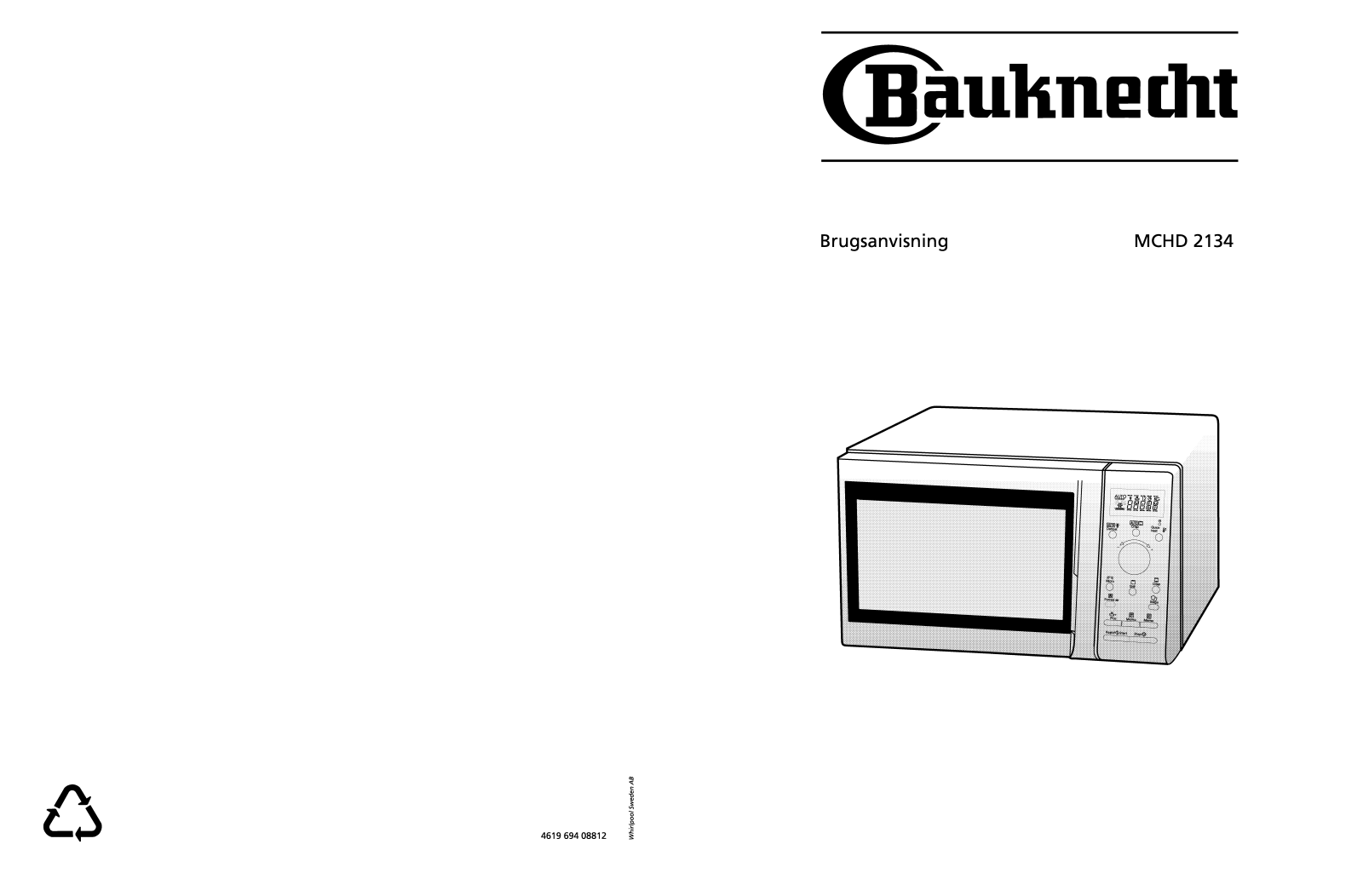 Whirlpool MCHD 2134 WS User Manual