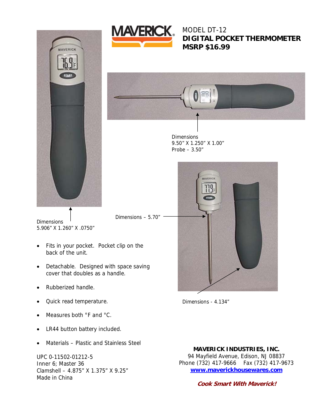 Maverick Ventures DT-12 User Manual