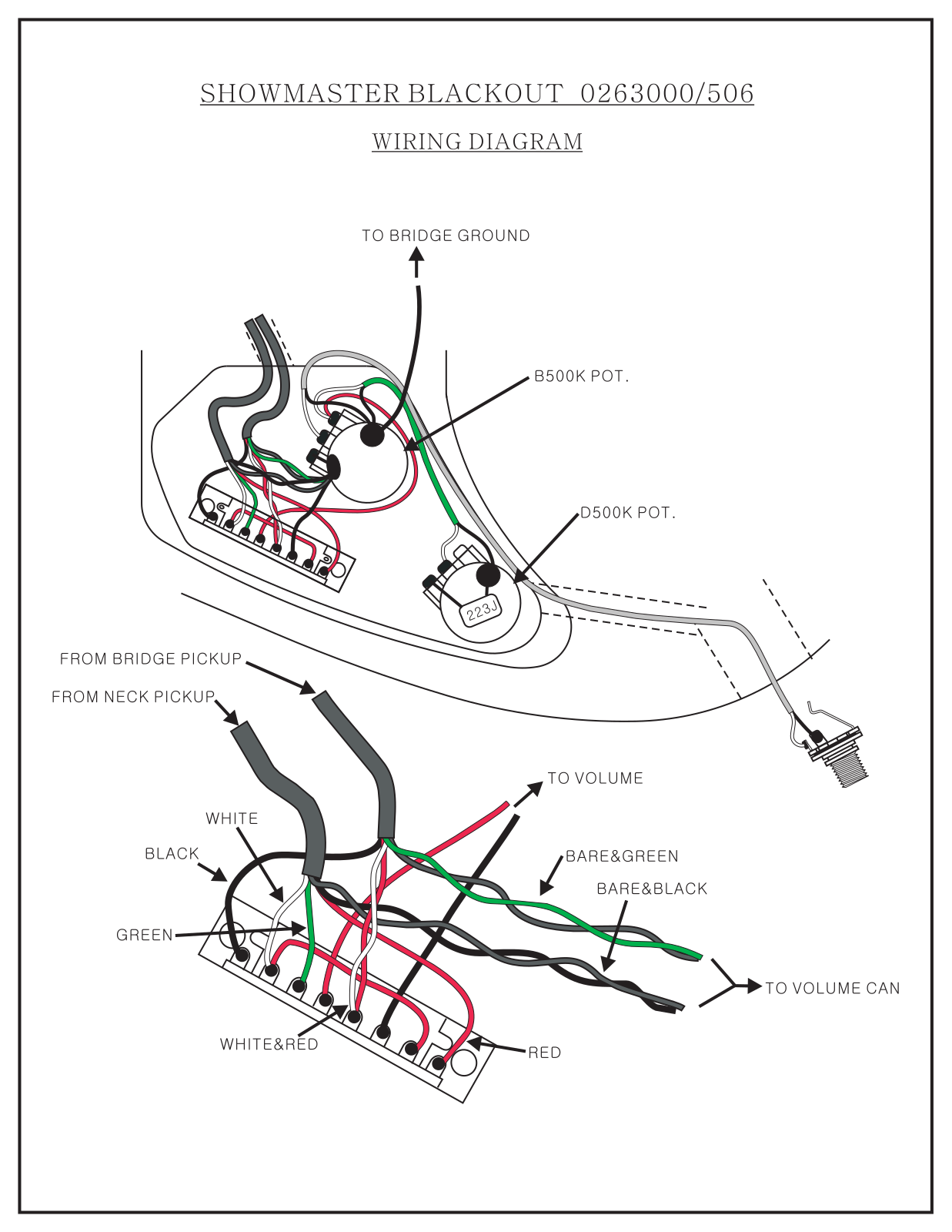 Fender Showmaster-Blackout Diagram