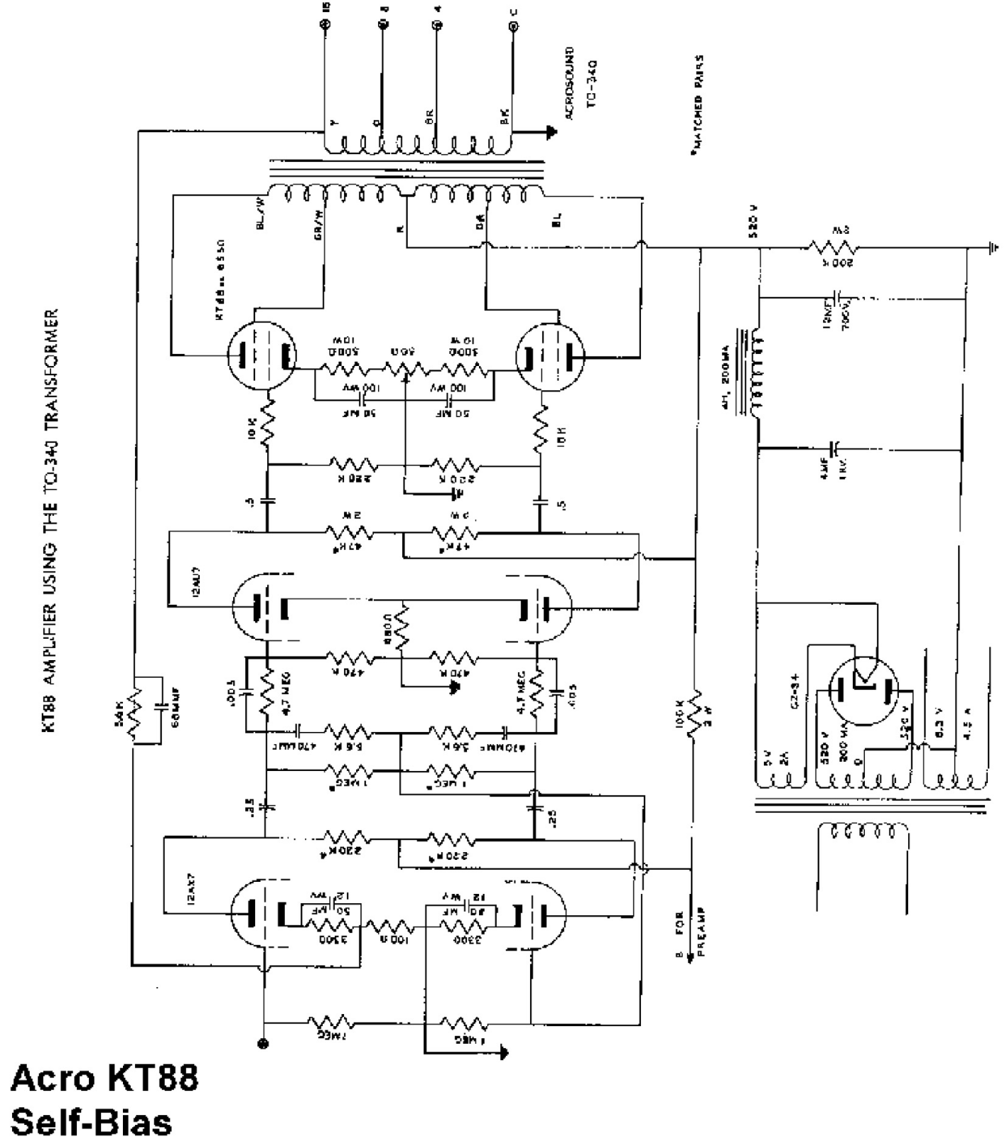 Dynaco KT-88 Schematic