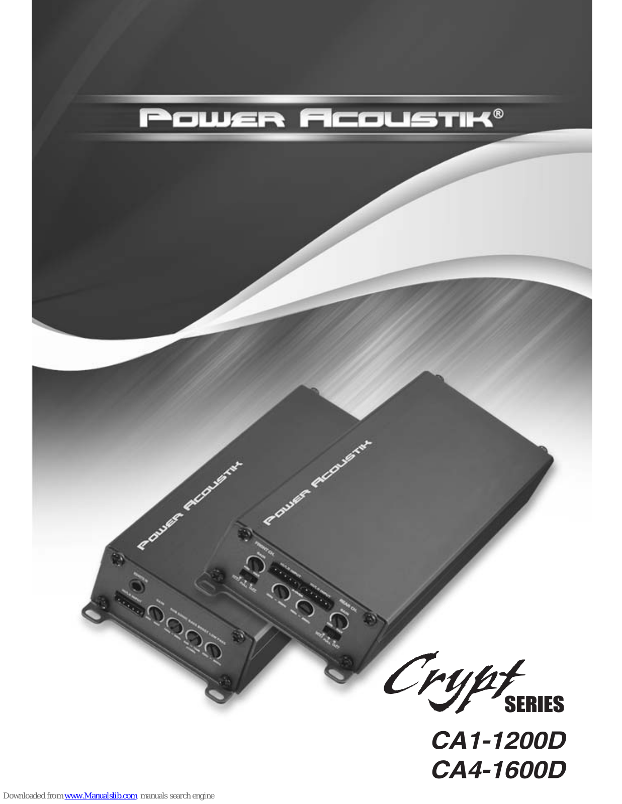 Power Acoustik CA1-1200D, CA4-1600D User Manual