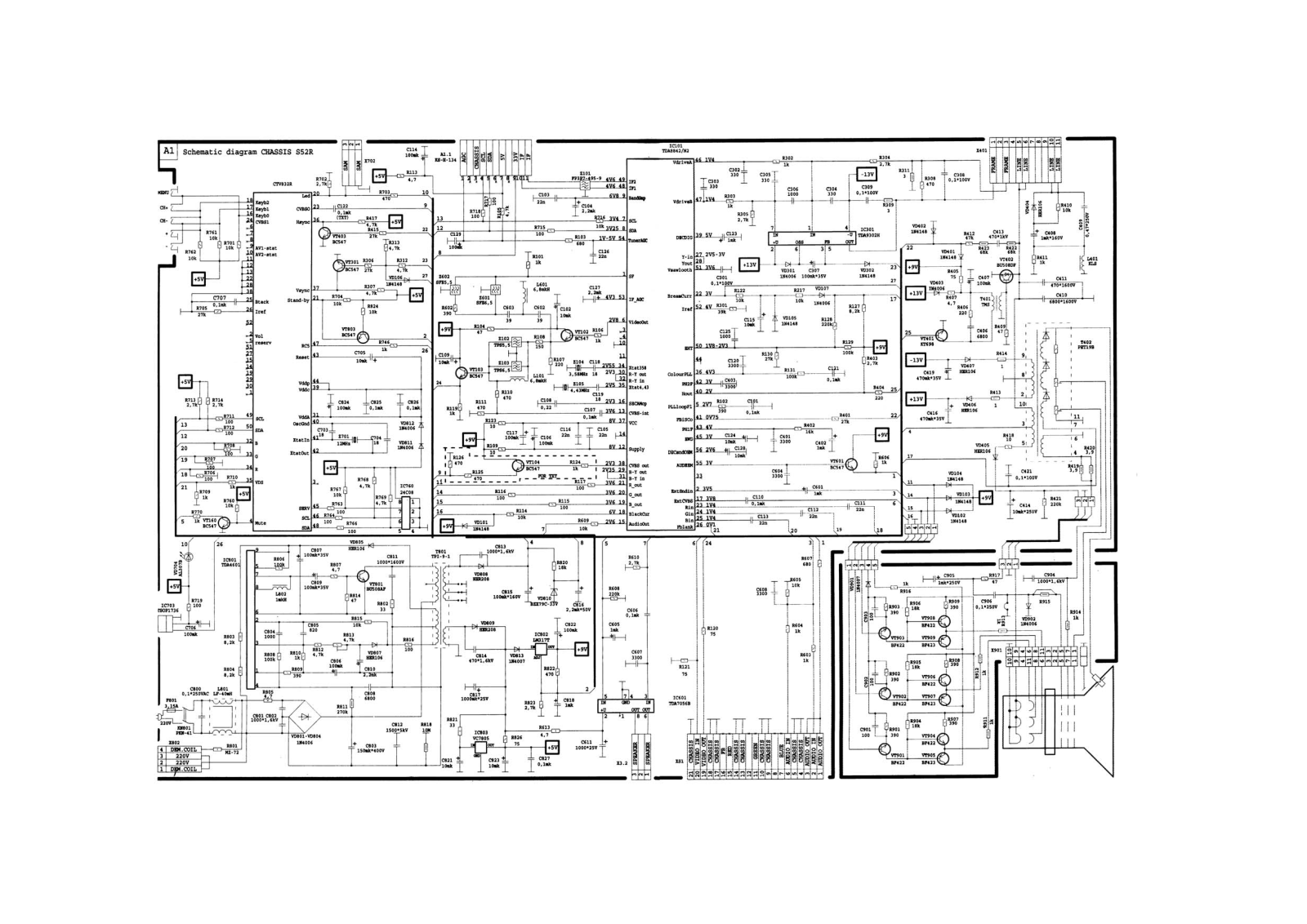 BEKO S-52R Schematic