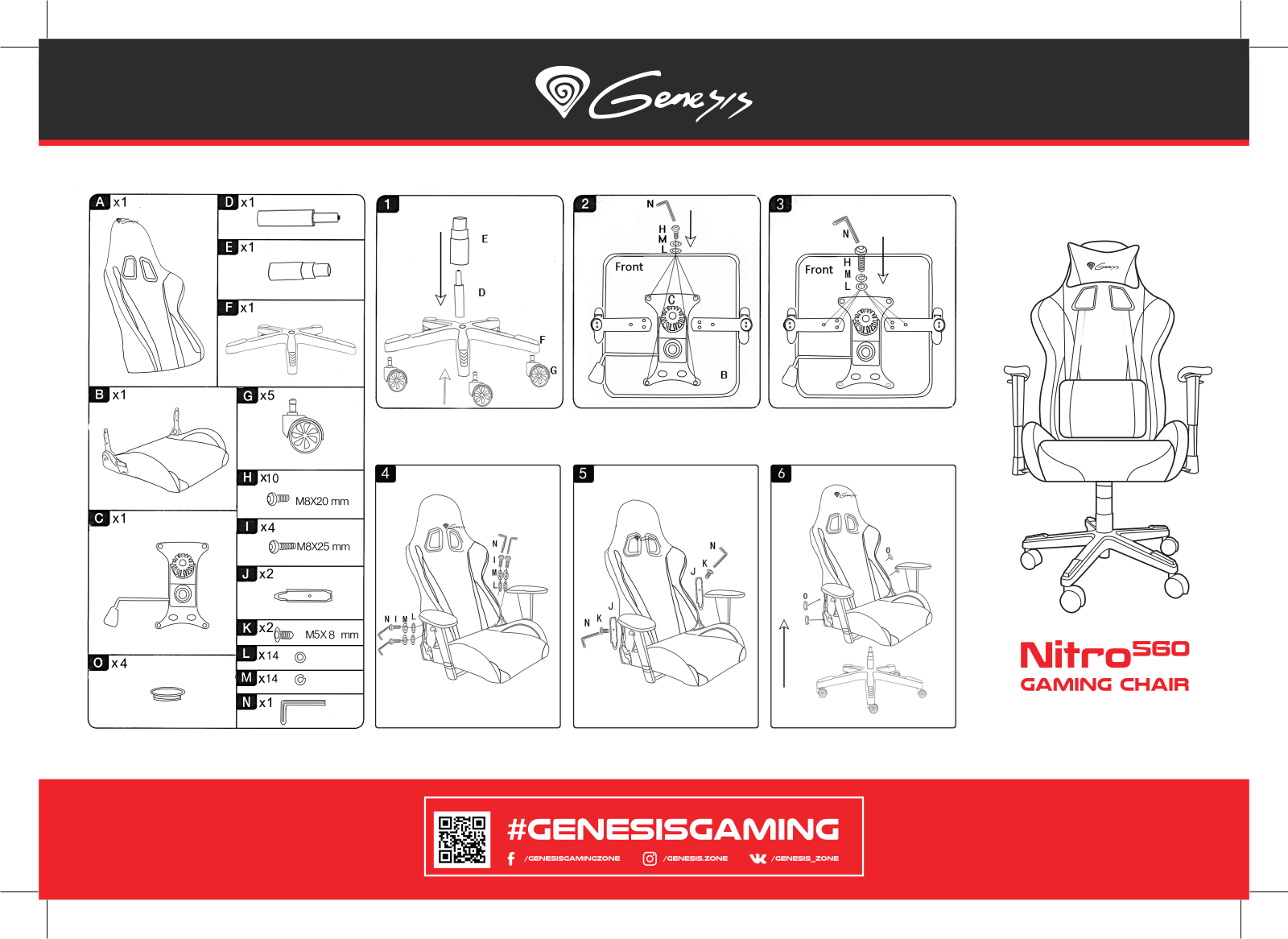 GENESIS Nitro 560 Camo User guide