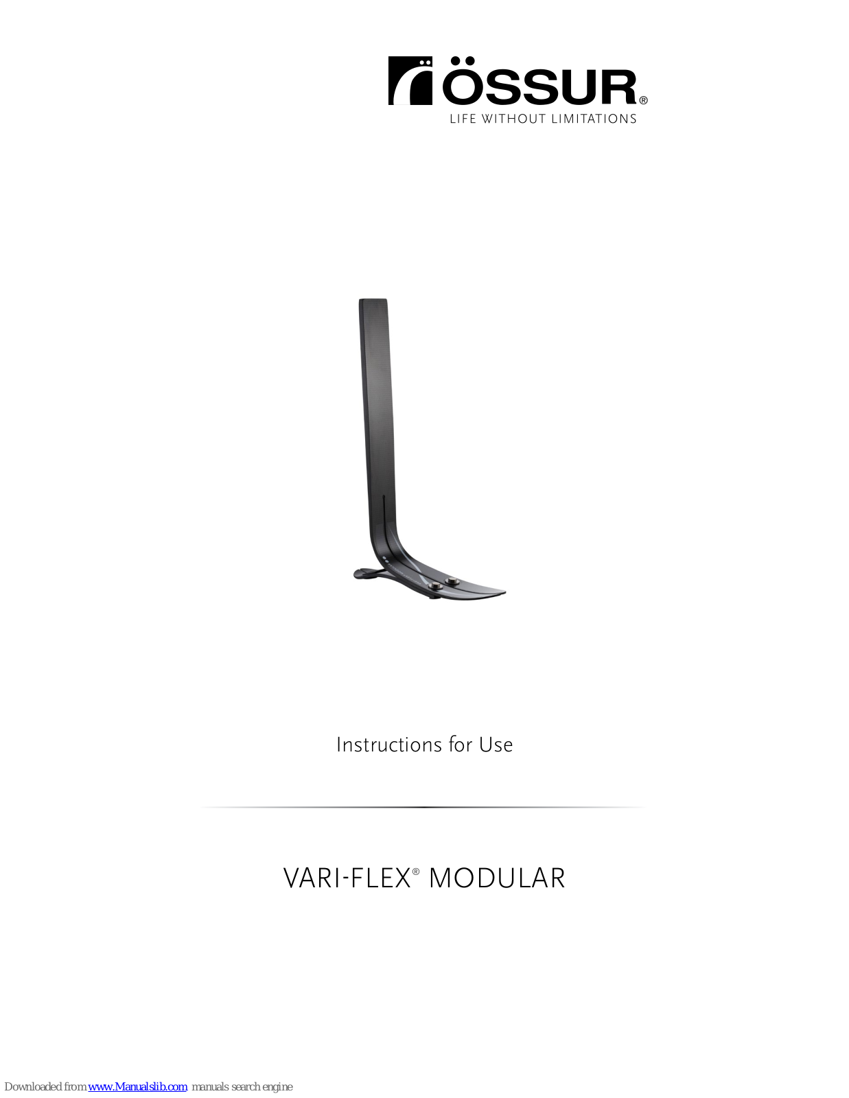 Ossur VARI-FLEX Instruction Manual