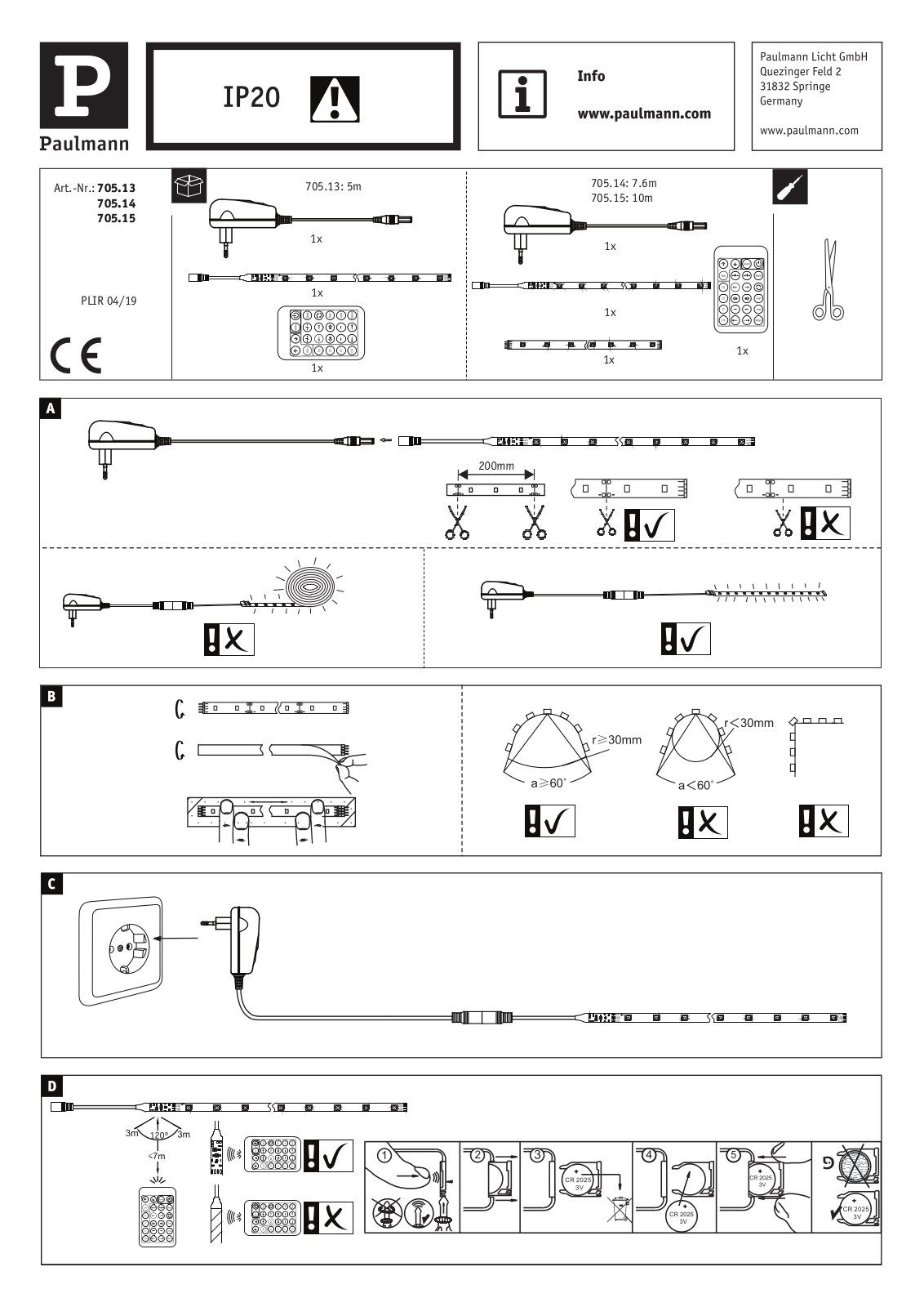 Paulmann 705.13 User Manual