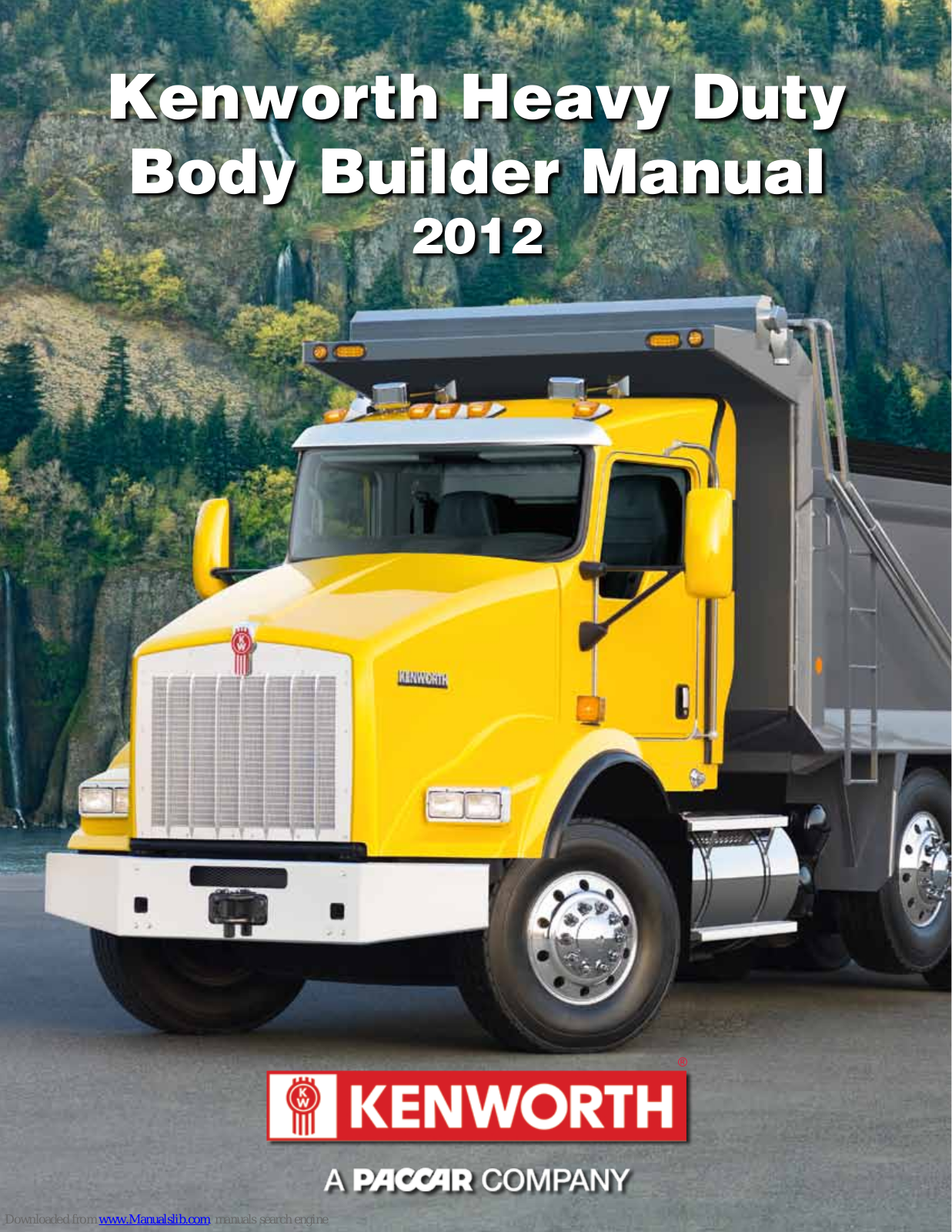 Kenworth T800 Owner's Manual