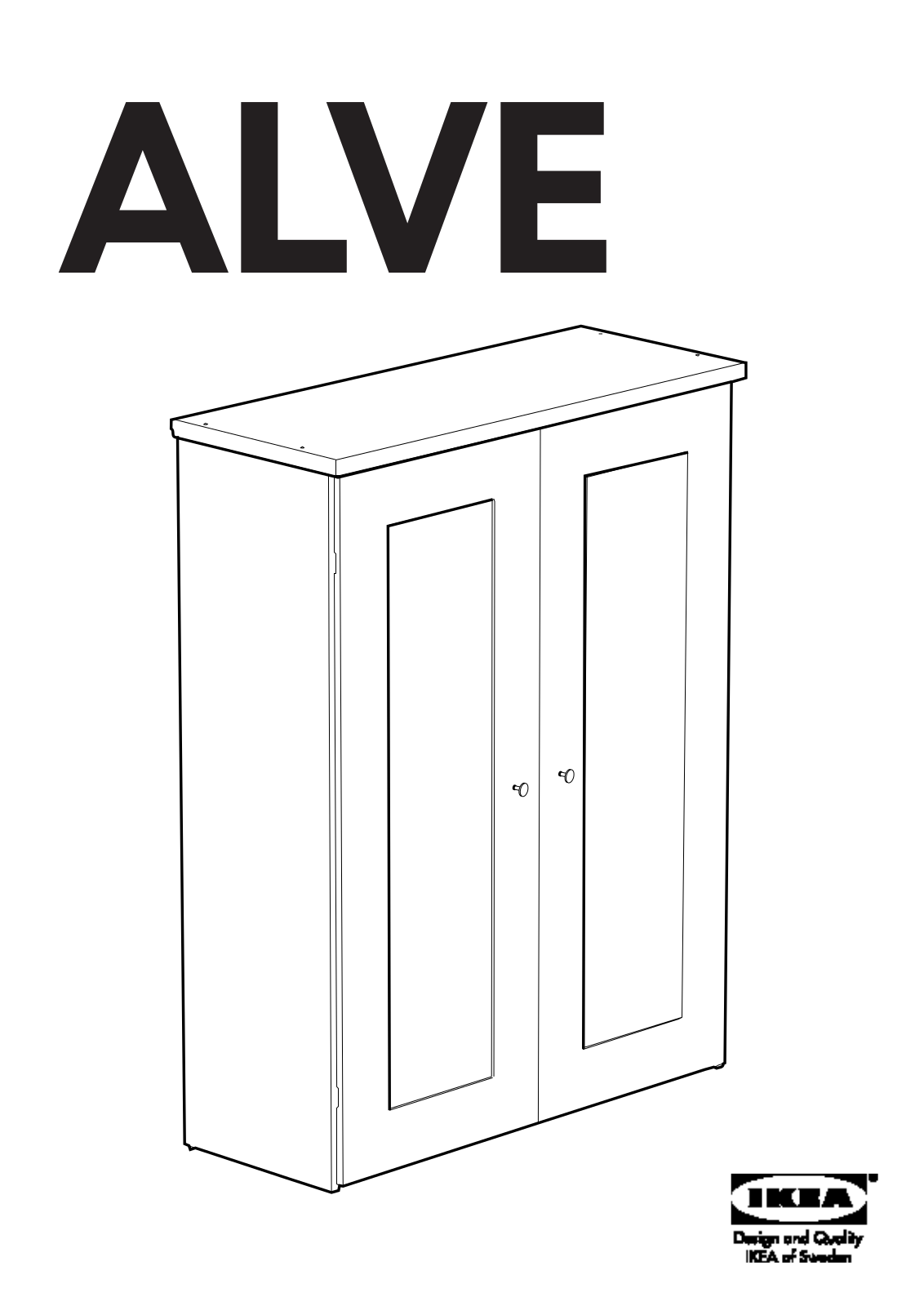 IKEA ALVE ADDON UNIT FOR SECRETARY Assembly Instruction