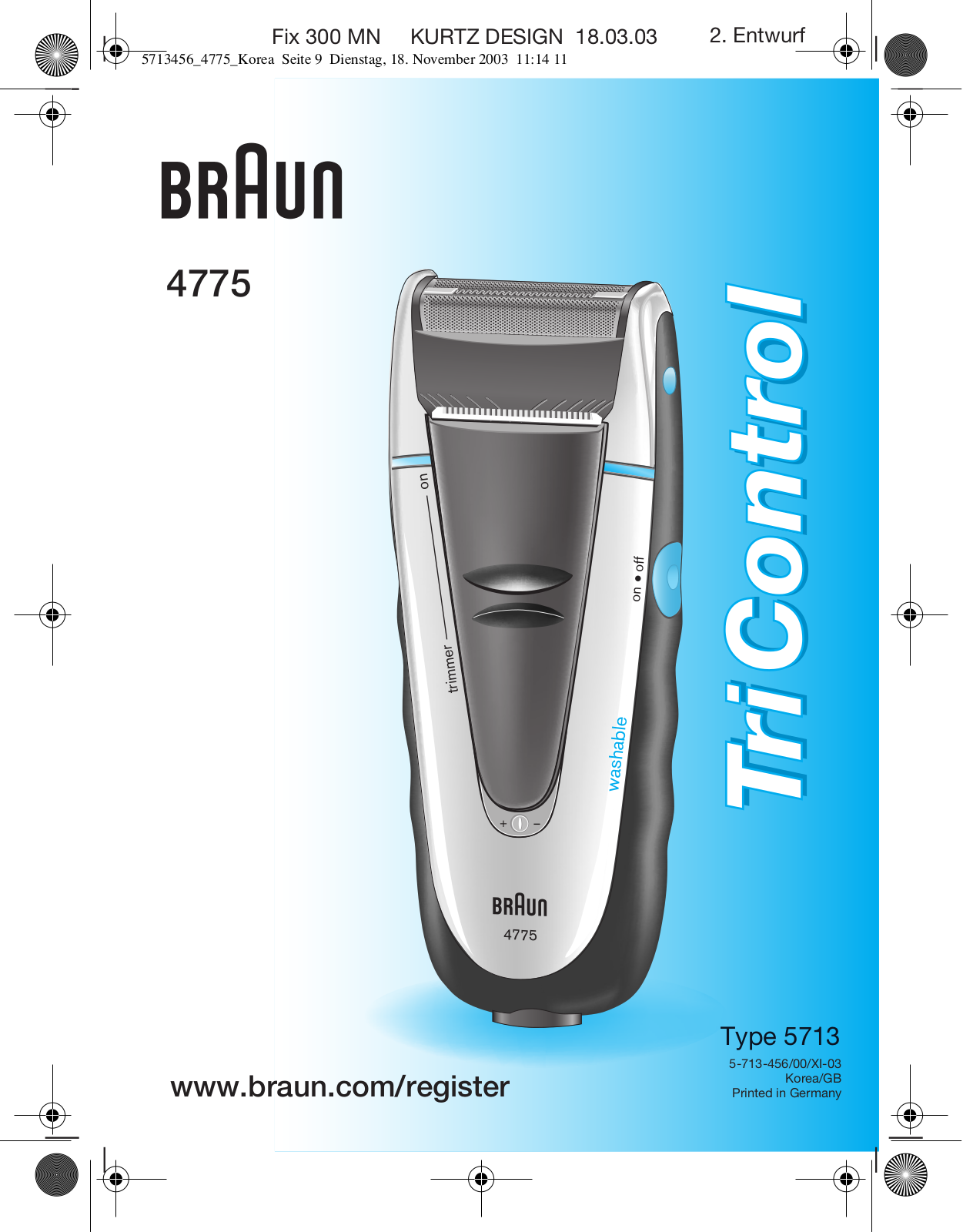 Braun 4775 User Manual