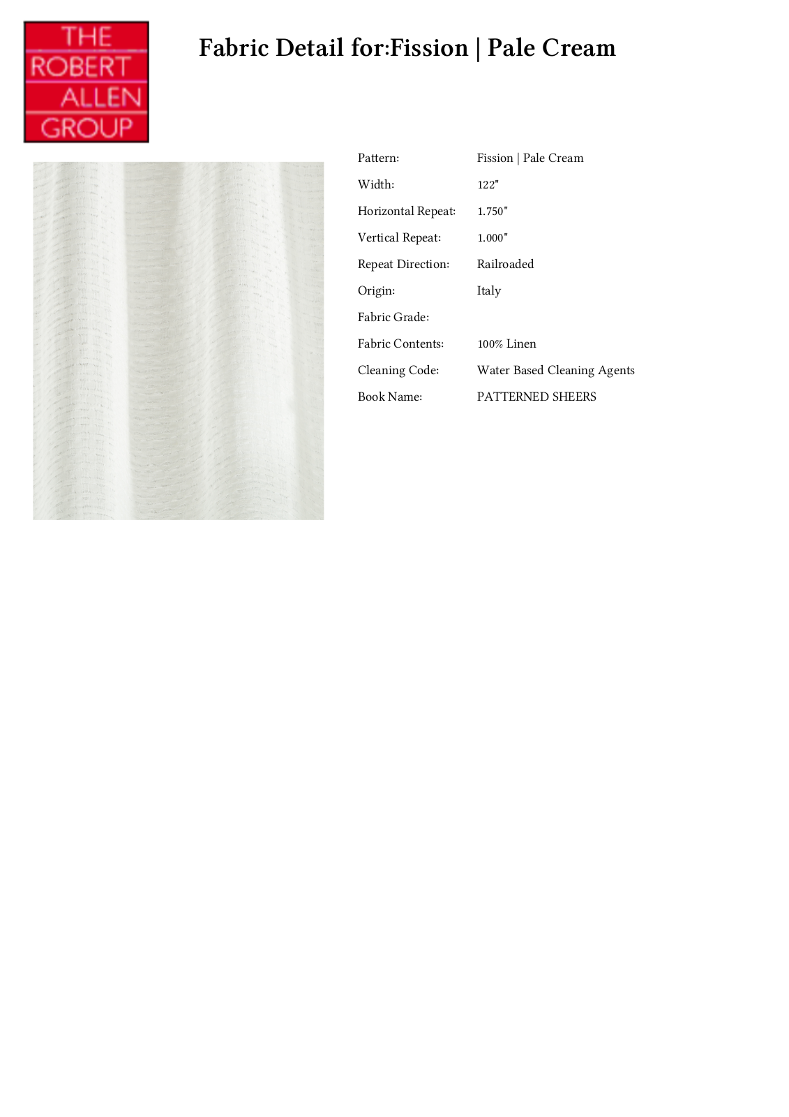 Robert Allen RALF1555 Specifications - ManualMachine.com