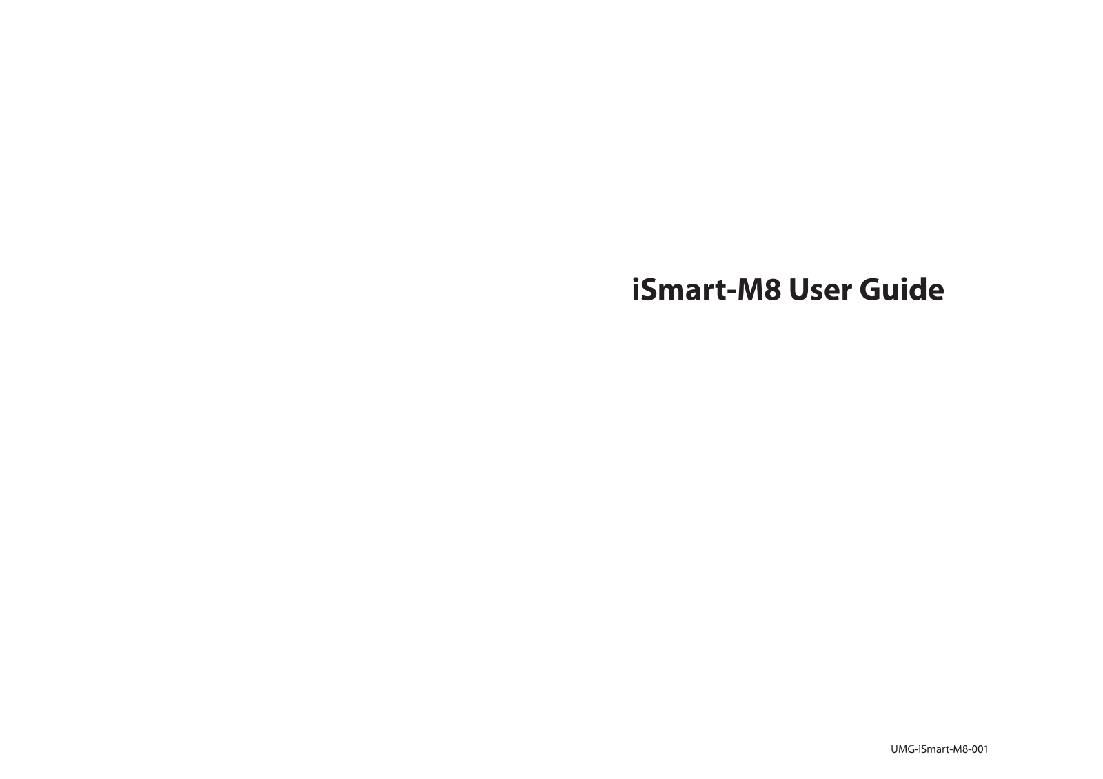 Jade Electronics ISMARTM8 User Manual