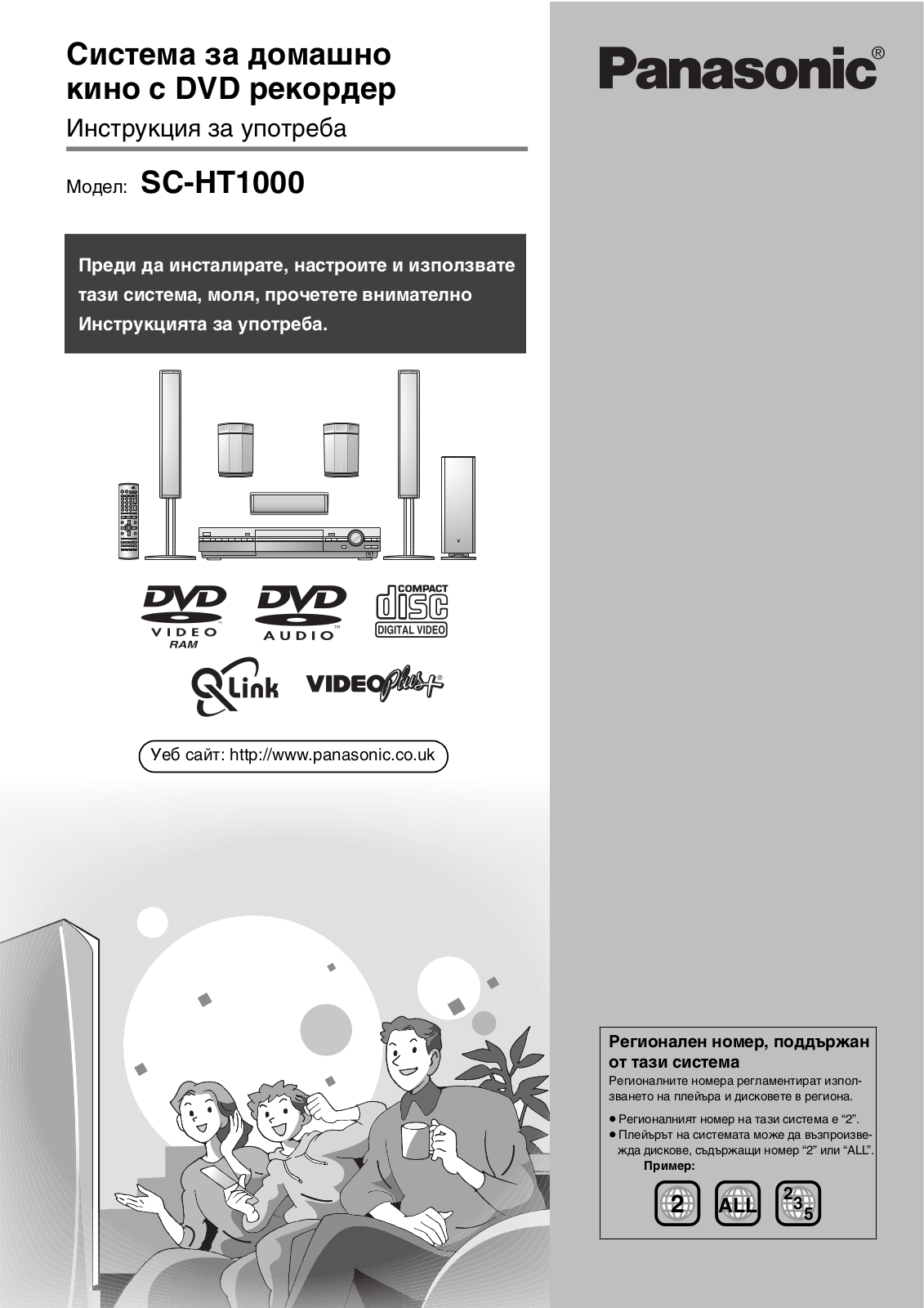 Panasonic SC-HT1000 User Manual