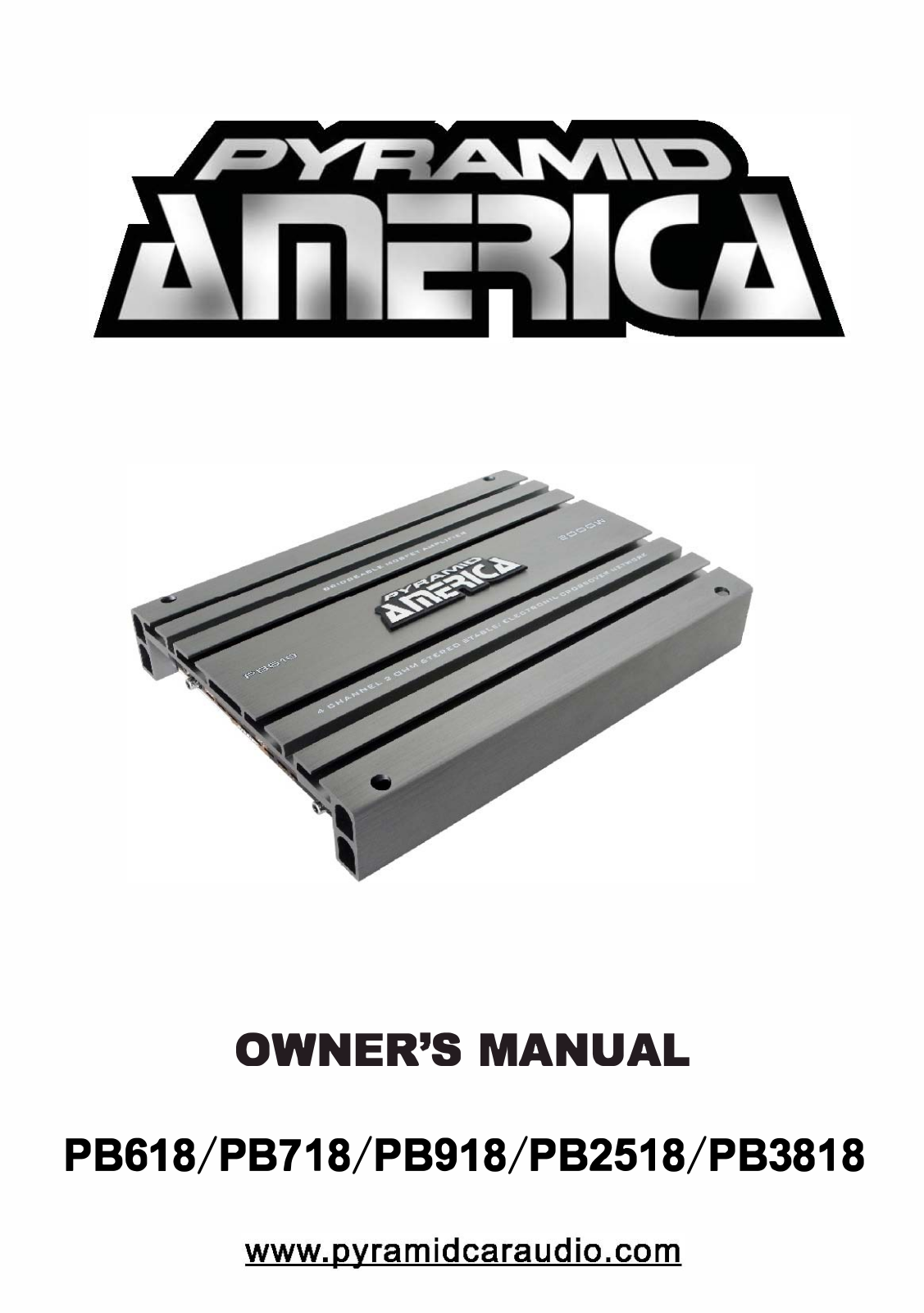 Pyramid PB918, PB3818 User guide - ManualMachine.com