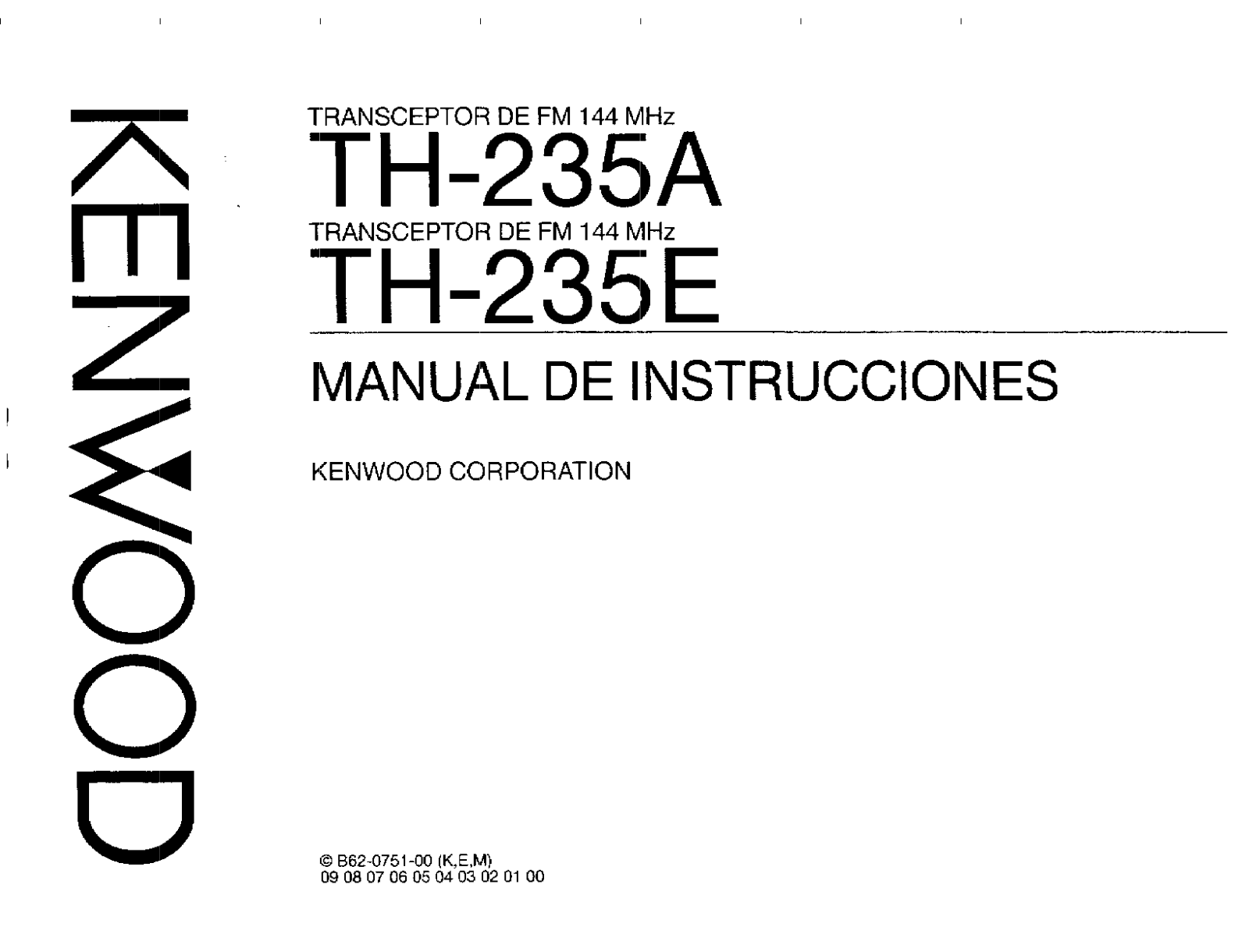 Kenwood TH-235A, ES TH235A, TH-235E Service Manual