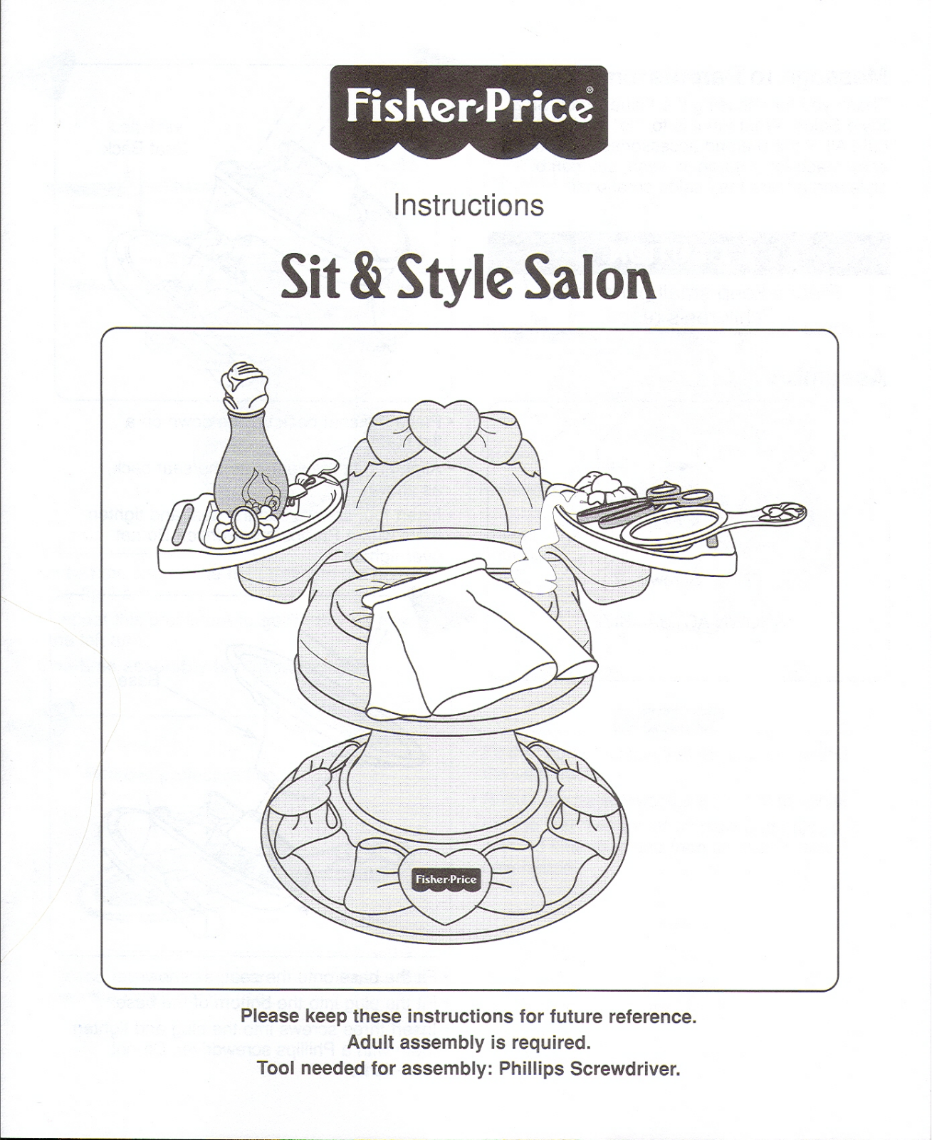 Fisher-Price 74833 Instruction Sheet