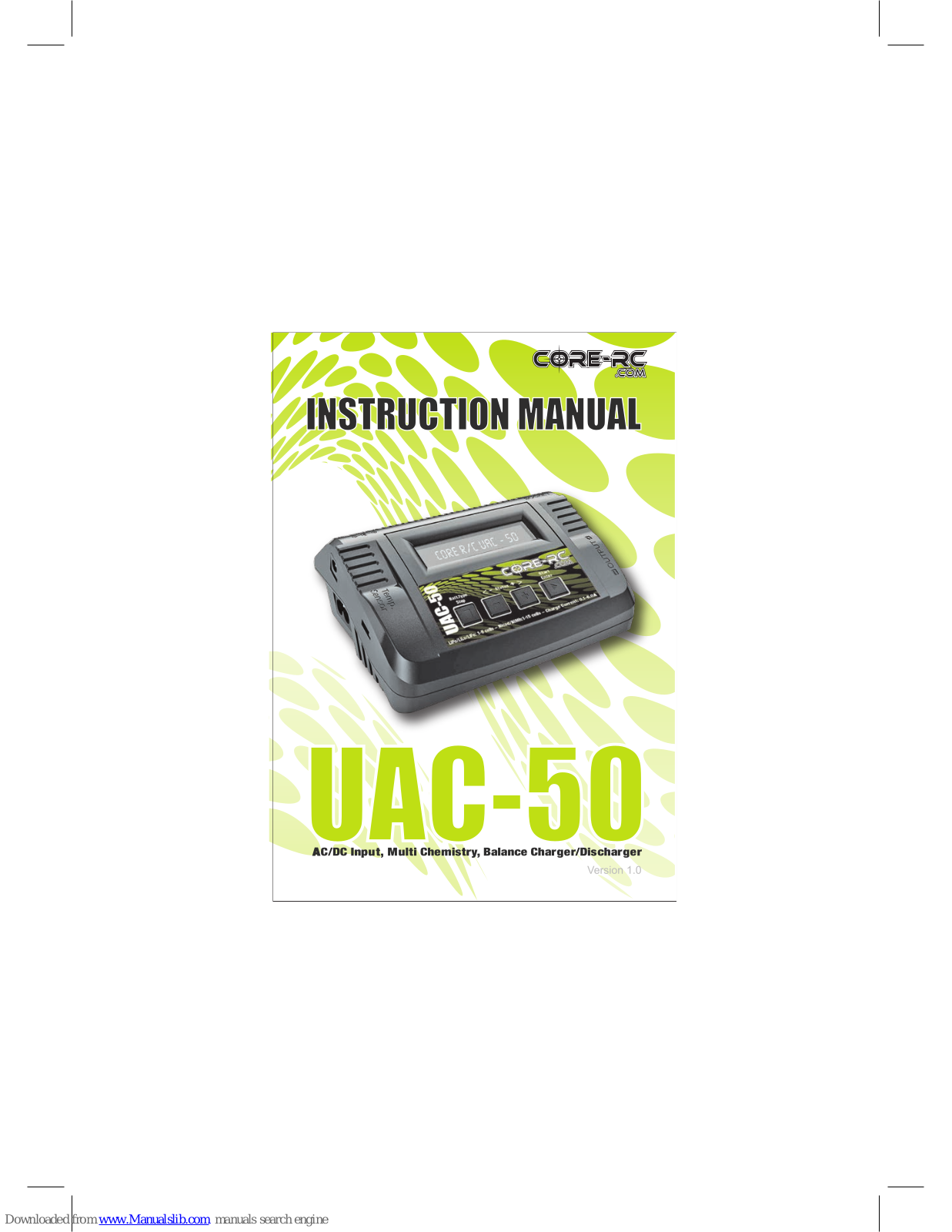 Core RC UAC-50 Instruction Manual