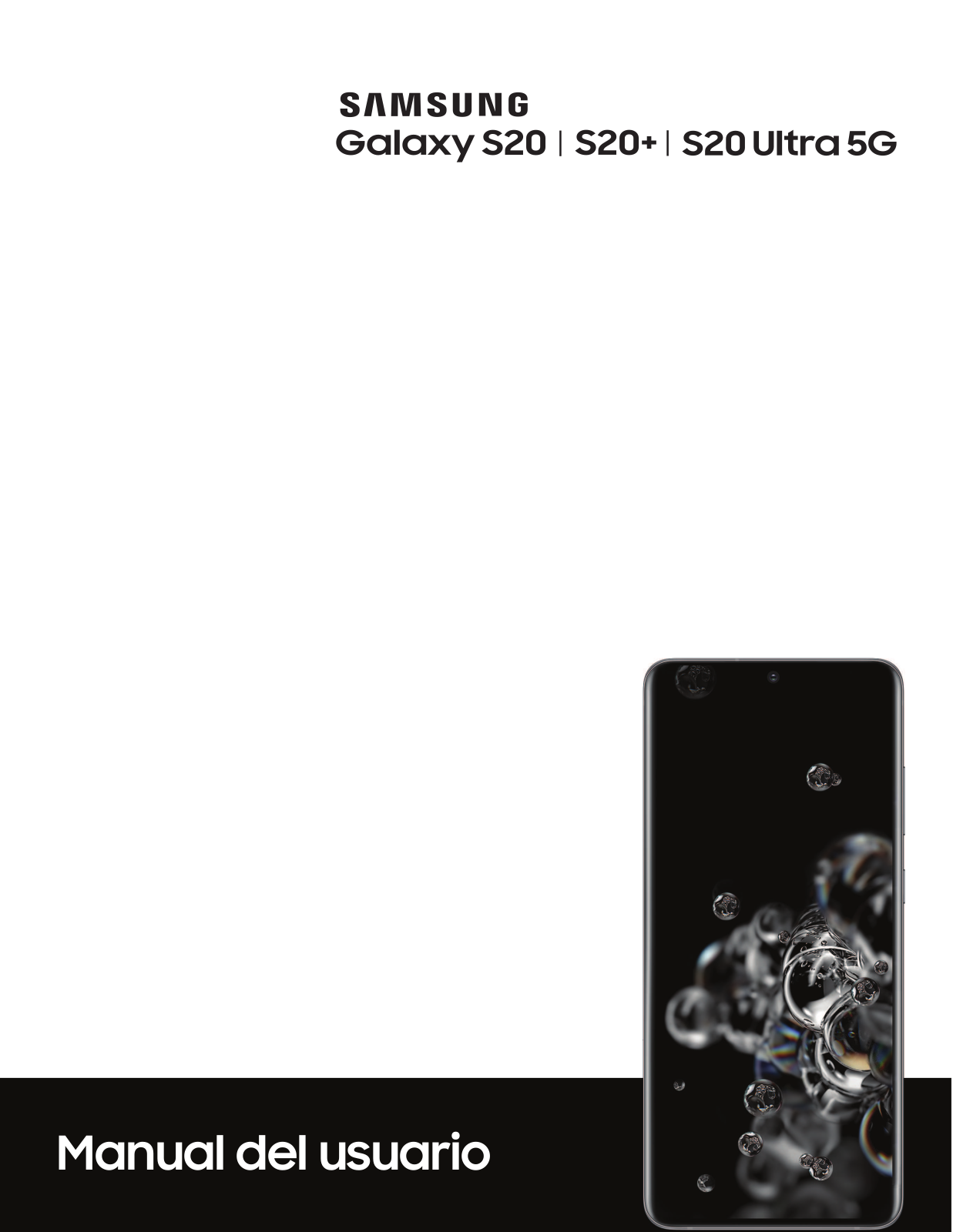 Samsung Galaxy S 20 5G, Galaxy S 20 Manual del usuario