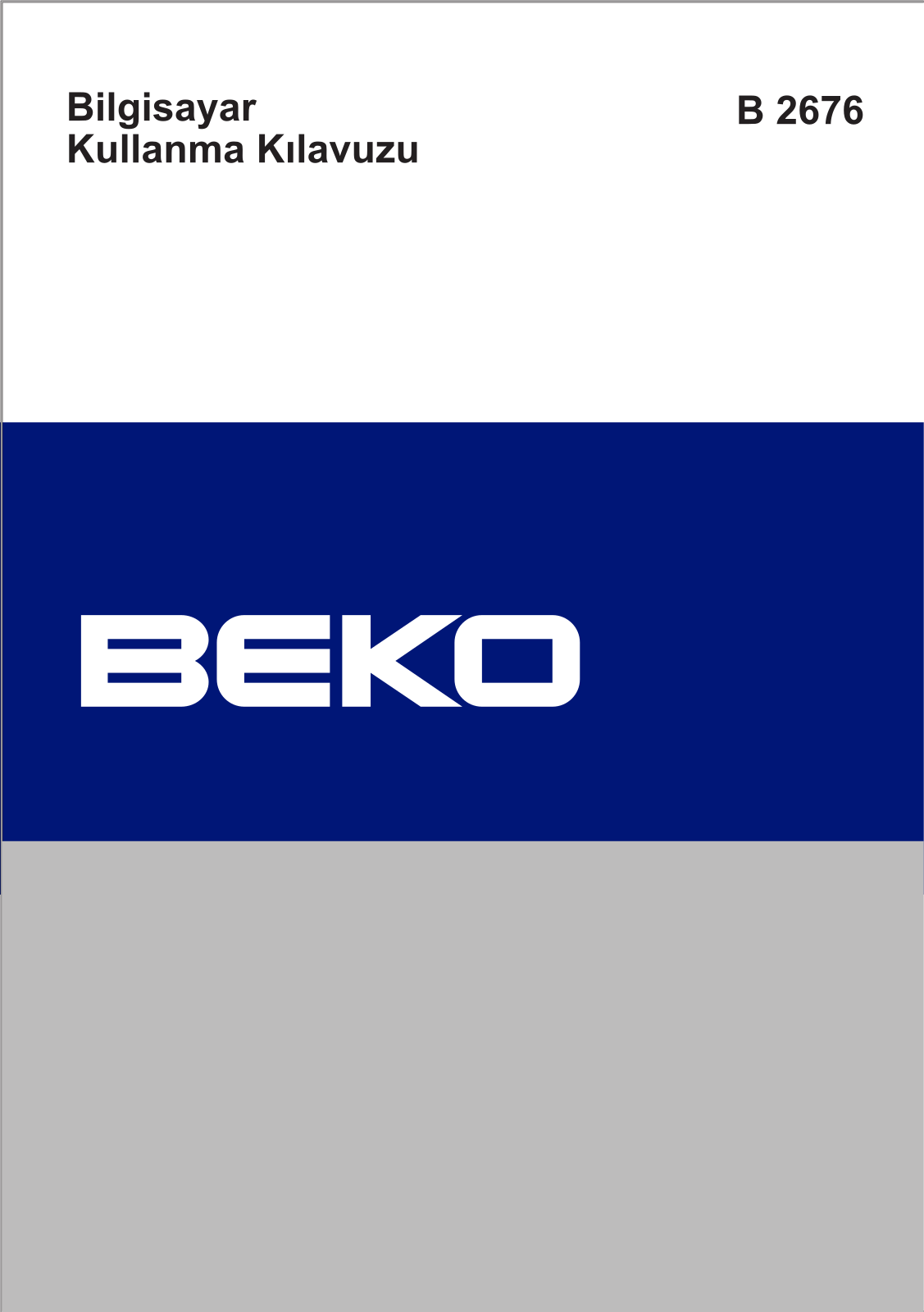 Beko B 2676 User Manual