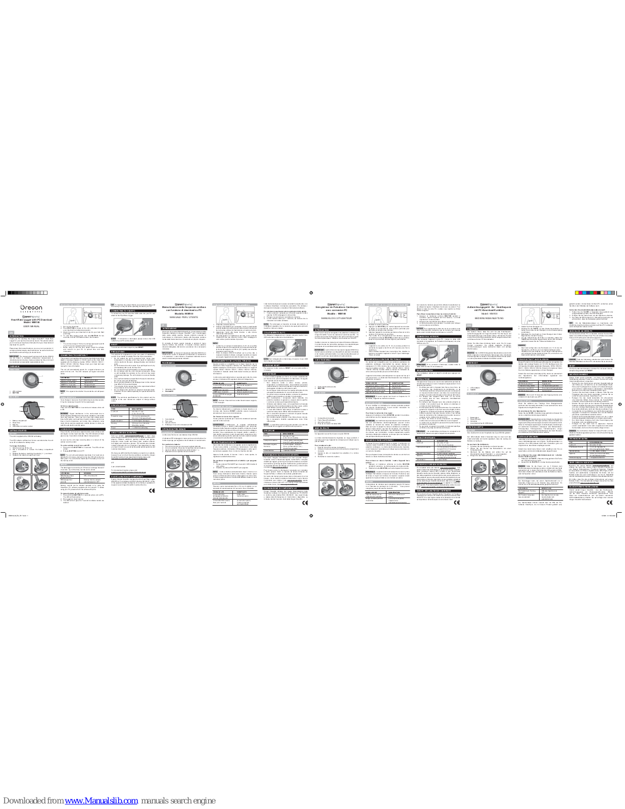 Oregon Scientific SmartSync WM100 User Manual