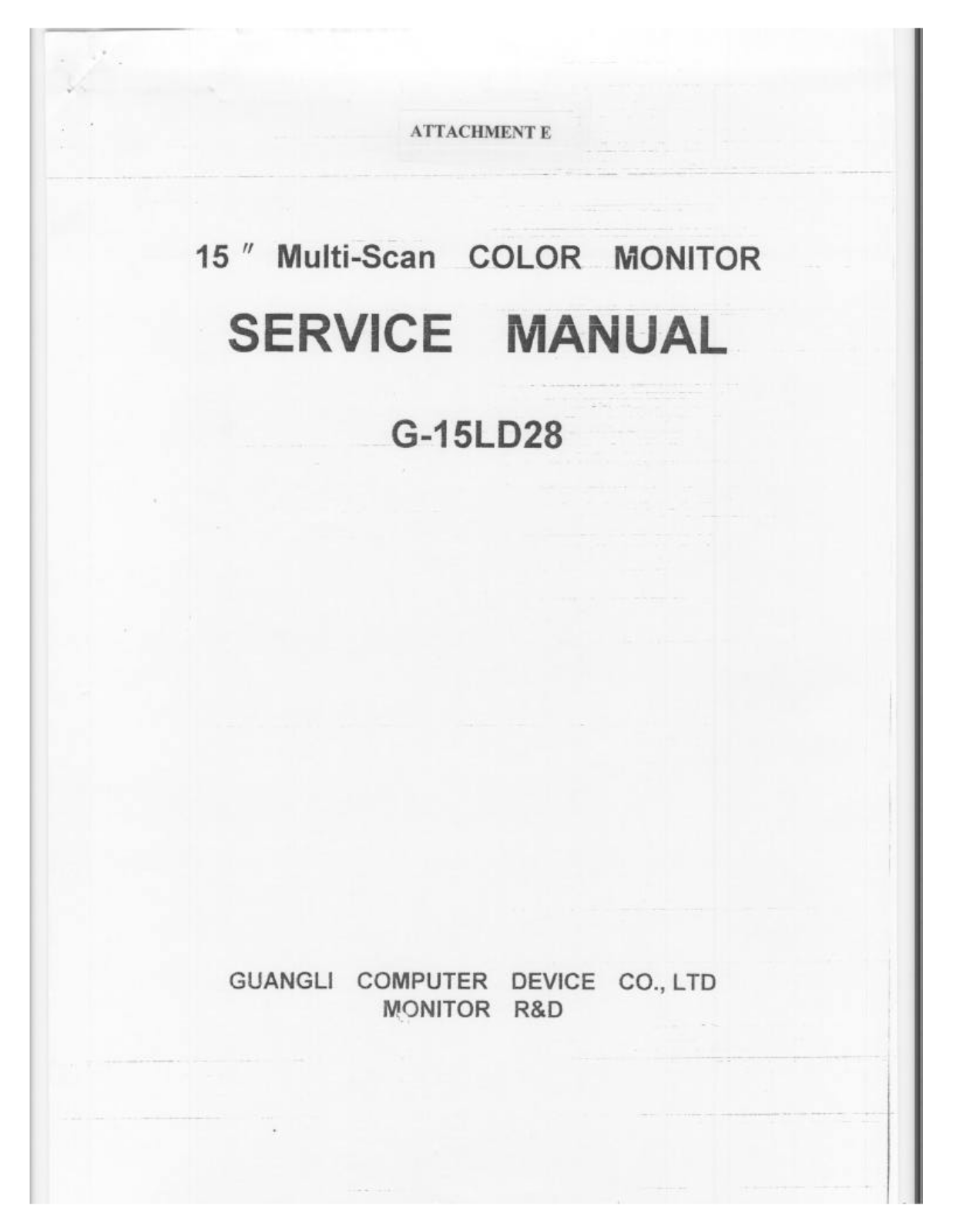 Guangzhou Guangli Computer Device Co China 1568 Users Manual