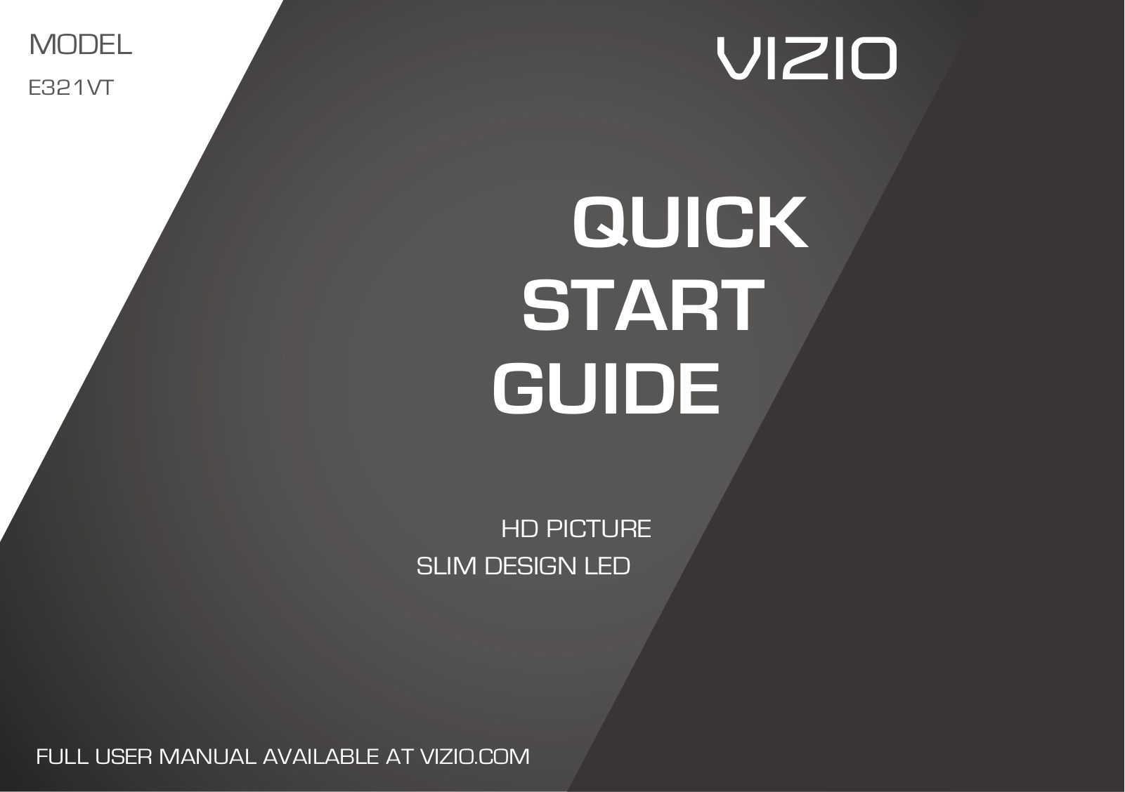 Vizio E321VT User Manual