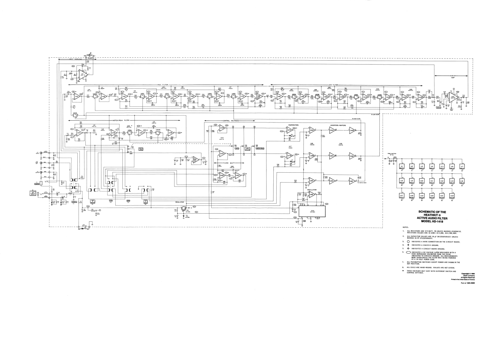 Heathkit HD-1418 Schematic