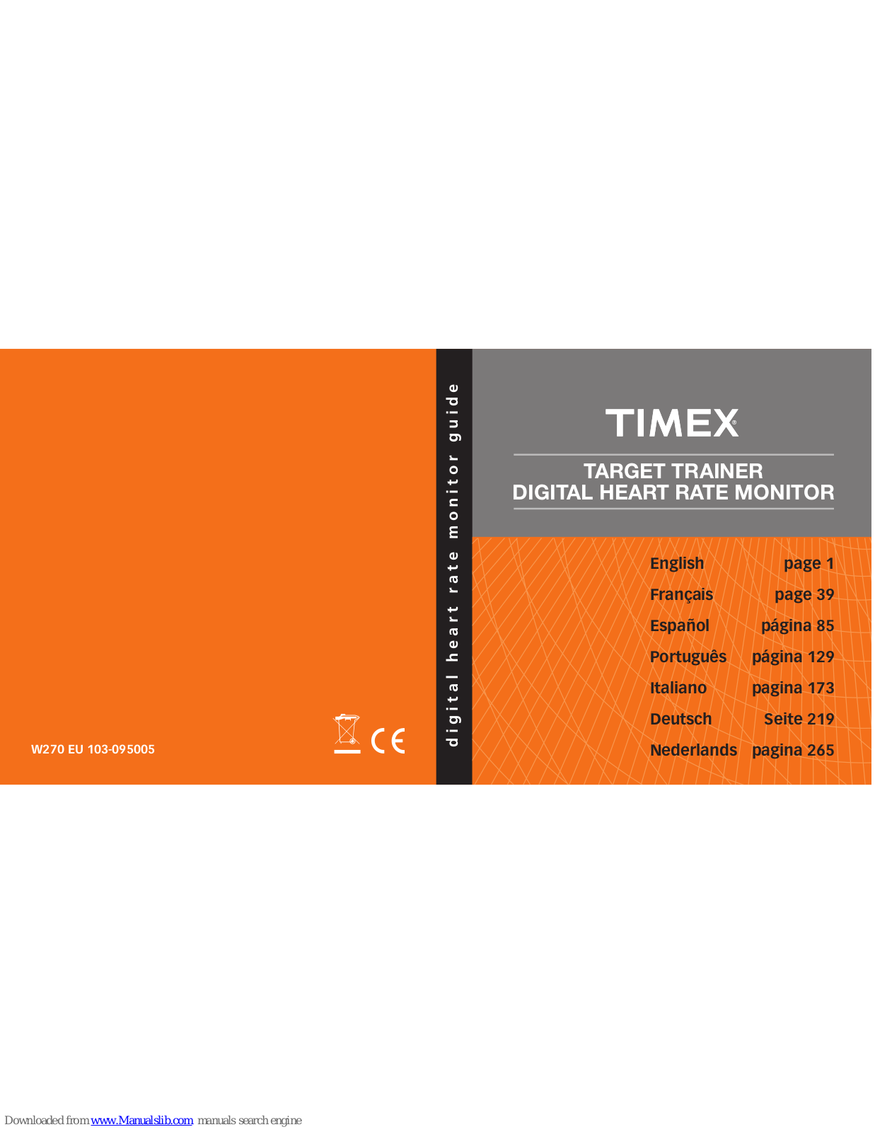 Timex M010, M103, M640 User Manual