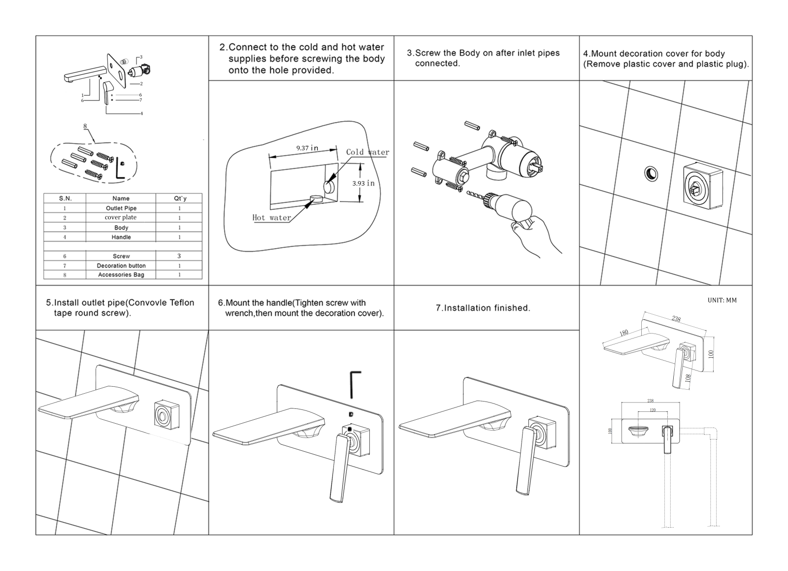 MD Bath BNAX1024 Installation & Assembly - ManualMachine.com