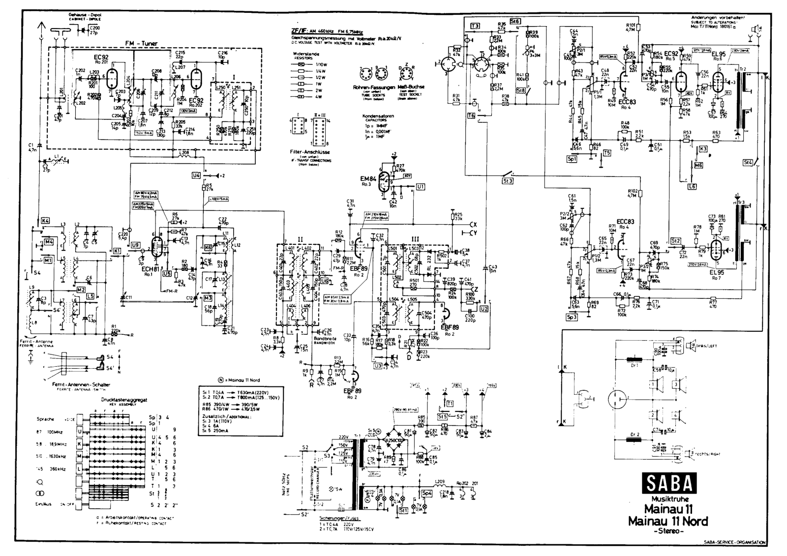 Saba Mainau-11 Schematic